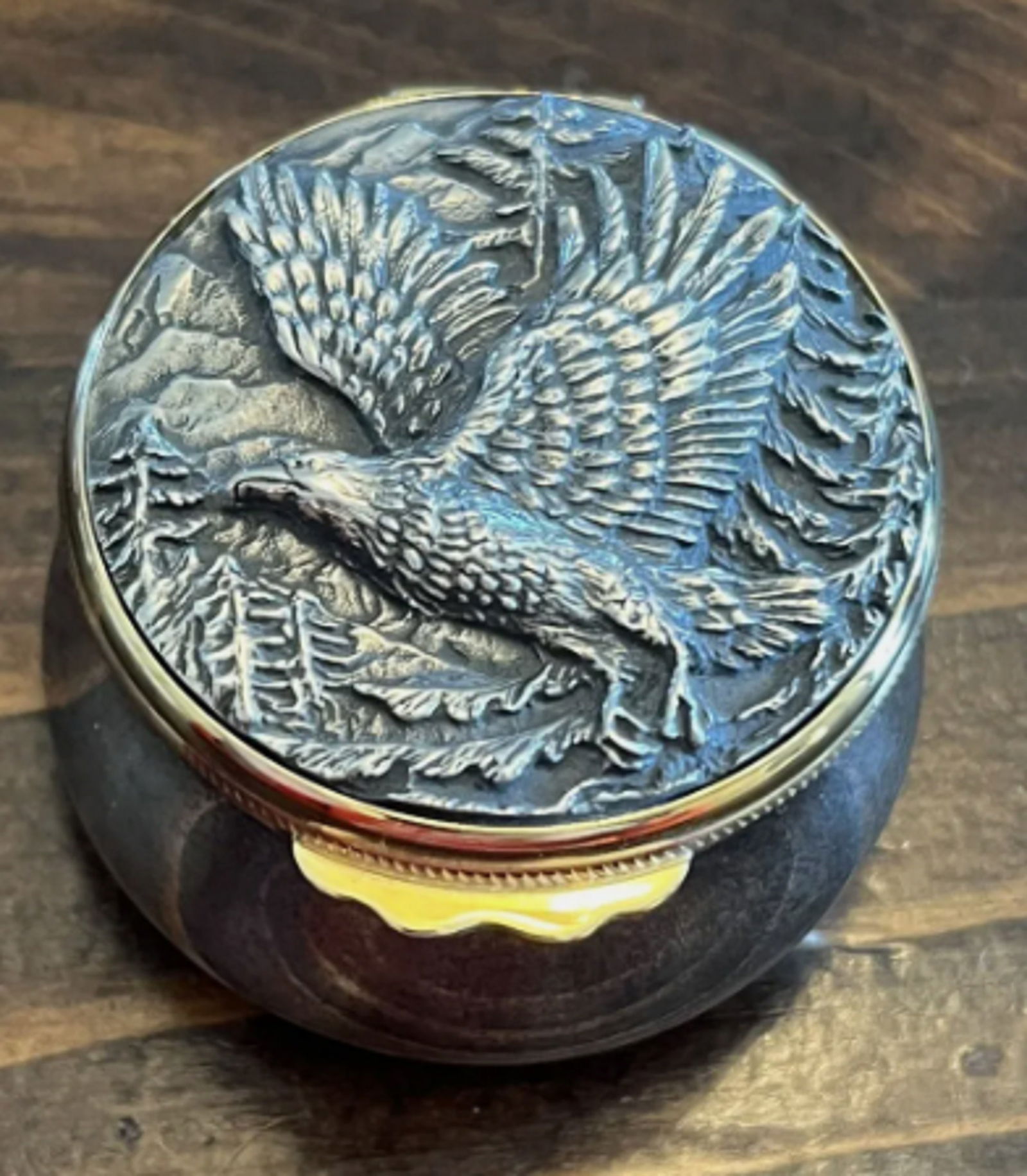 Buccellati Sterling Eagle Sterling Trinket Box (1 of 7)