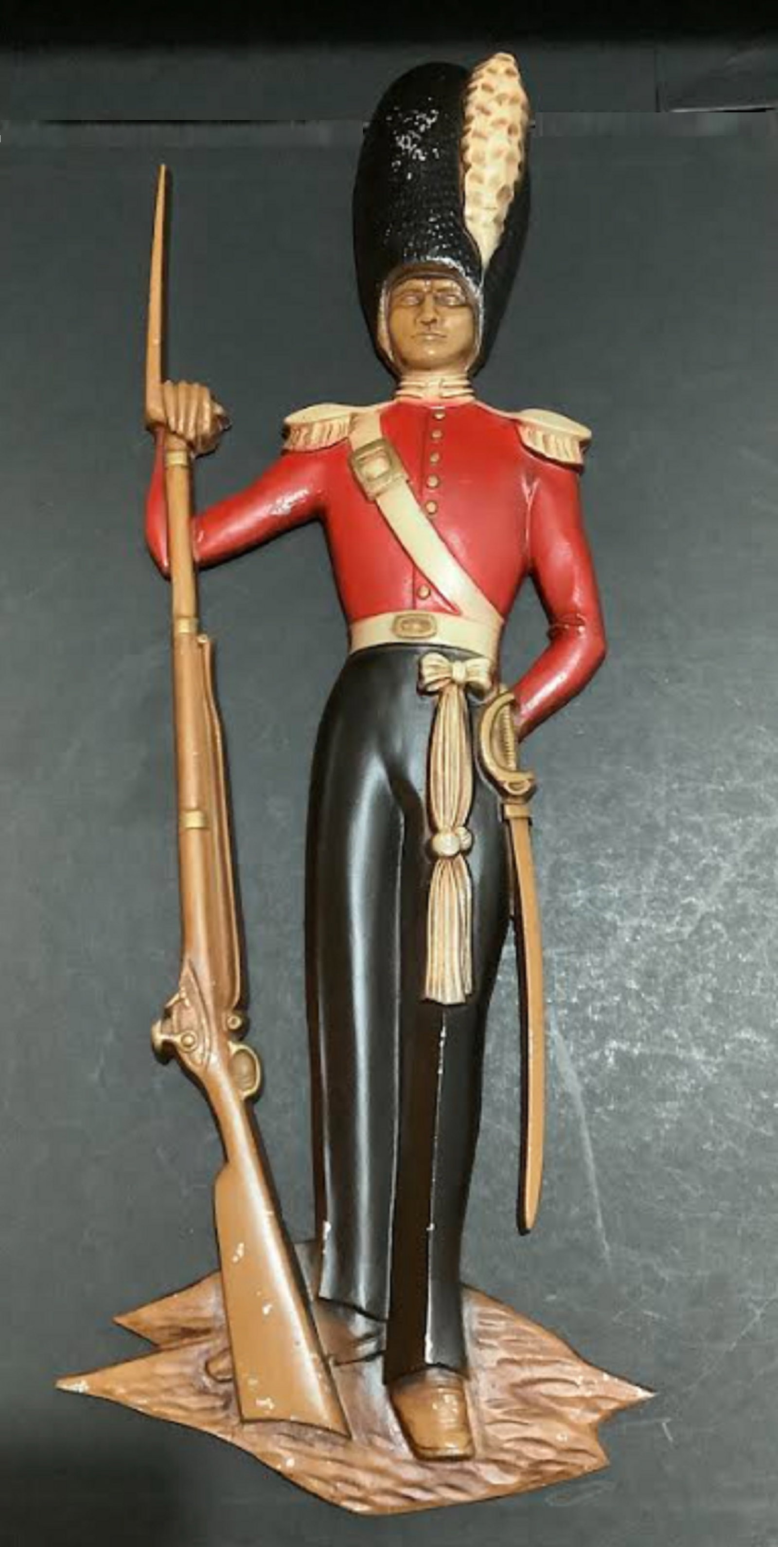 SEXTON STEEL BOSTON FUSSLIER REVOLUTIONARY WAR SOLDIER FIGURINE WALL DECOR (1 of 3)