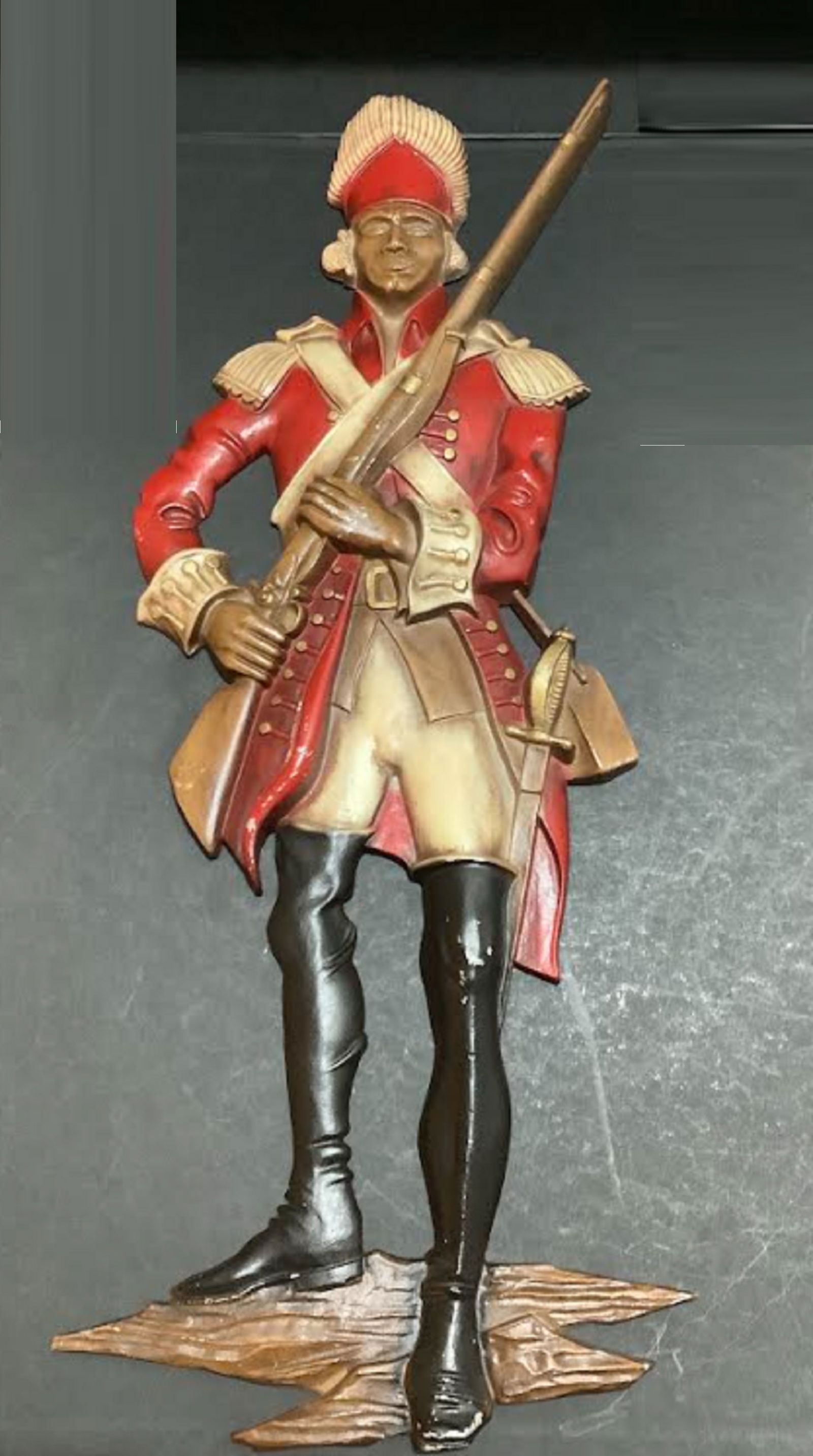 SEXTON STEEL BRITISH ARMY SOLDIER FIGURINE WALL DECOR (1 of 6)