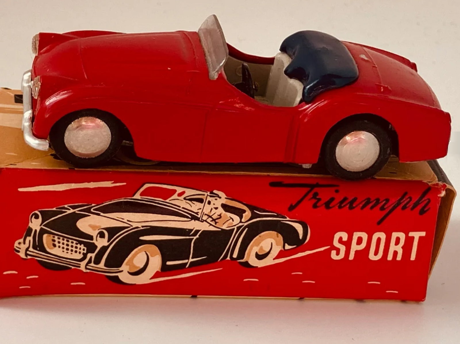 Tekno Tekno Triumph TR2 #808 Metal Car With Original box 1950 (1 of 8)