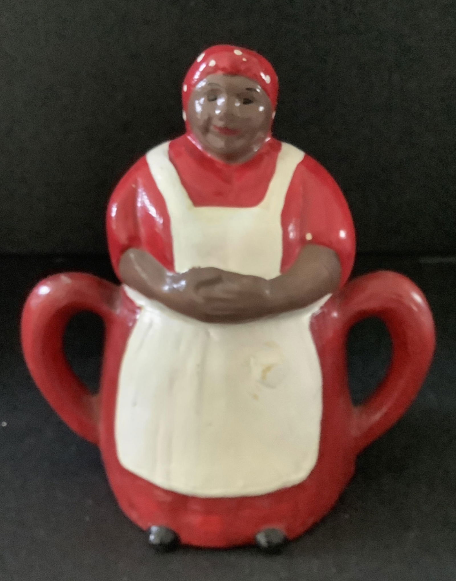Black Americana Era Porcelain Aunt Jemima Tea Pot With Lid: Black Americana Era Porcelain Aunt Jemima Tea Pot With Lid Measures Approx 1.5 inches tall