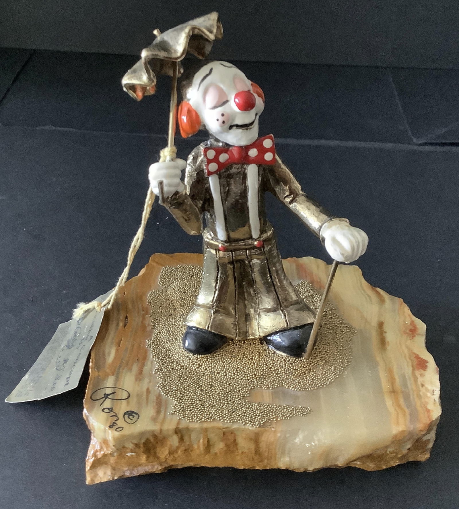 Ronald A Lee Signe  Hand Painted  Clown Circus Figurine Statue Sculpture (1 of 6)