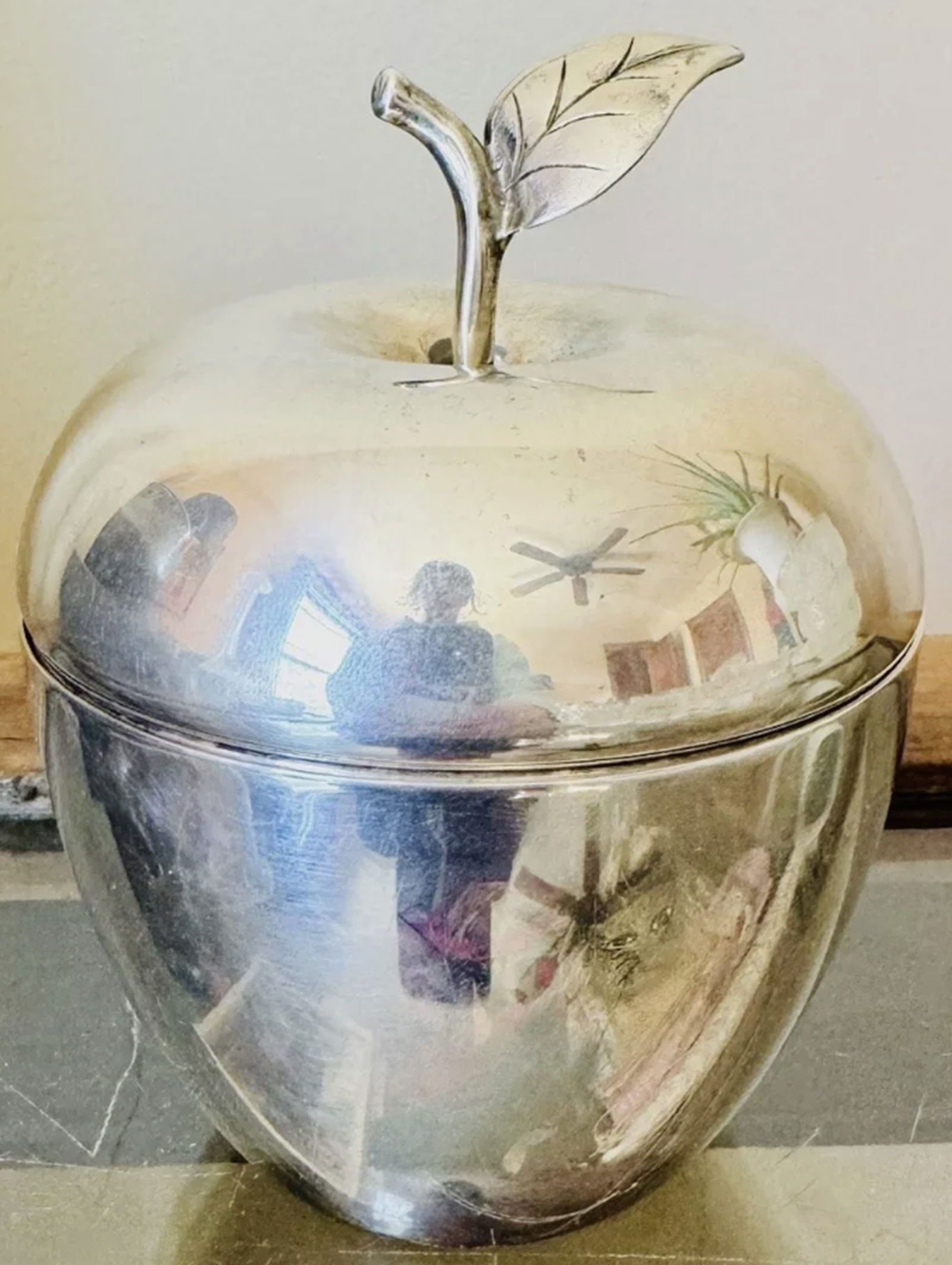 Tiffany & Co Sterling Silver Large Apple bowl with Lid (1 of 5)