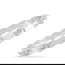 Cartier LOVE 18K White Gold 6 Diamond Bracelet Size 16 stamped 750