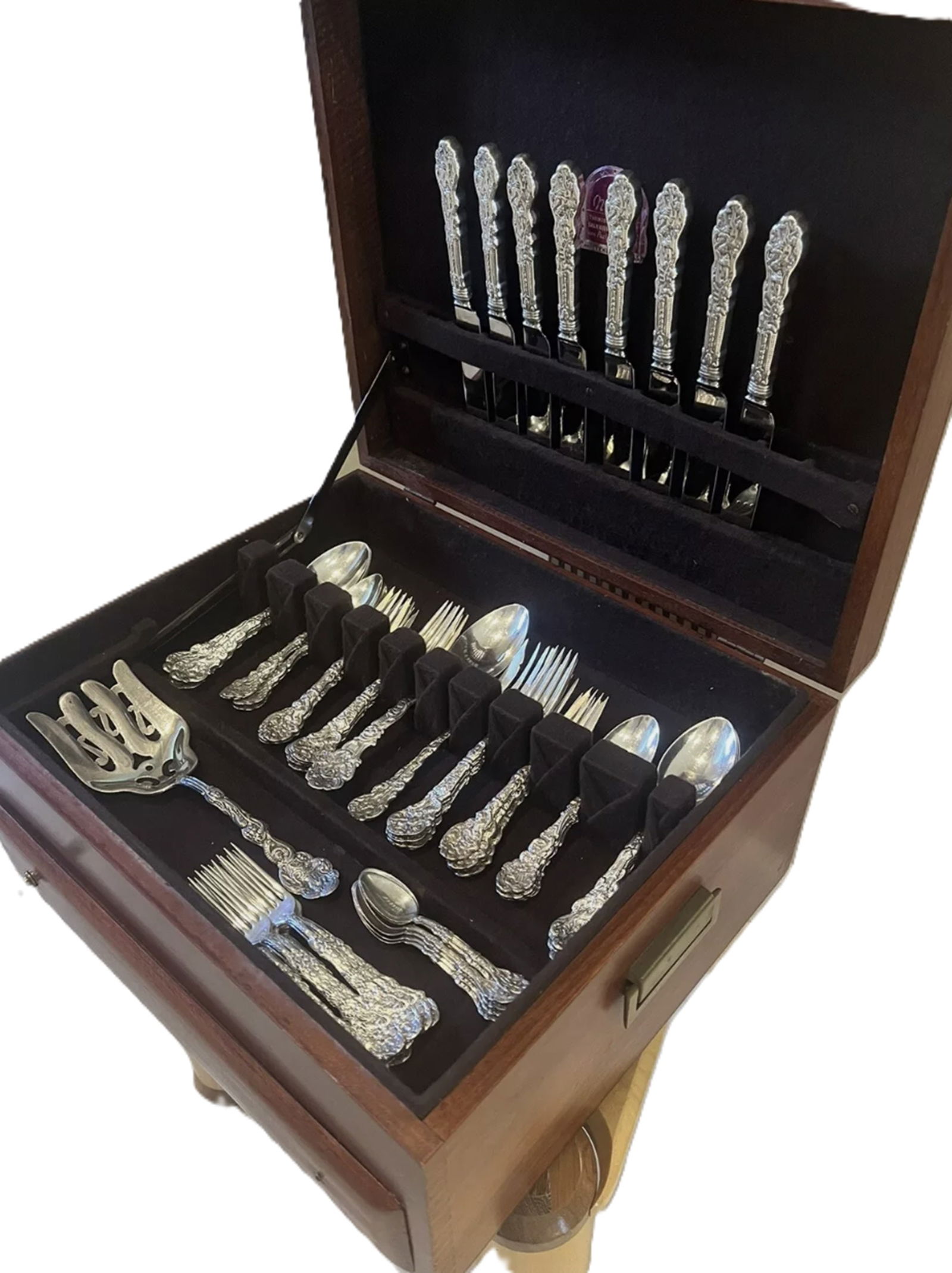 Gorham  Sterling Silver Versailles Flatware Set 59 Pieces (1 of 12)
