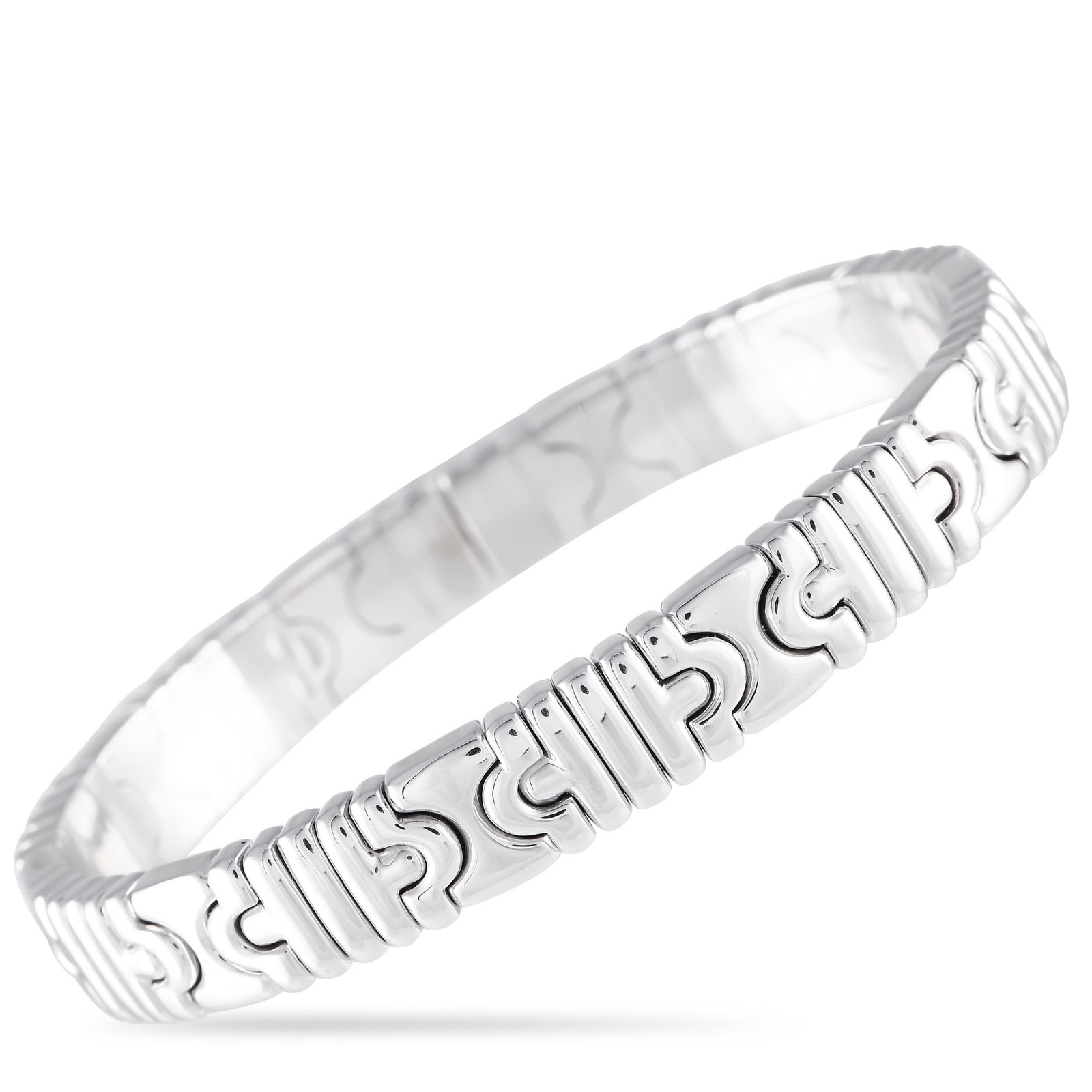 Bvlgari Parentesi 18K White Gold Bracelet (1 of 3)