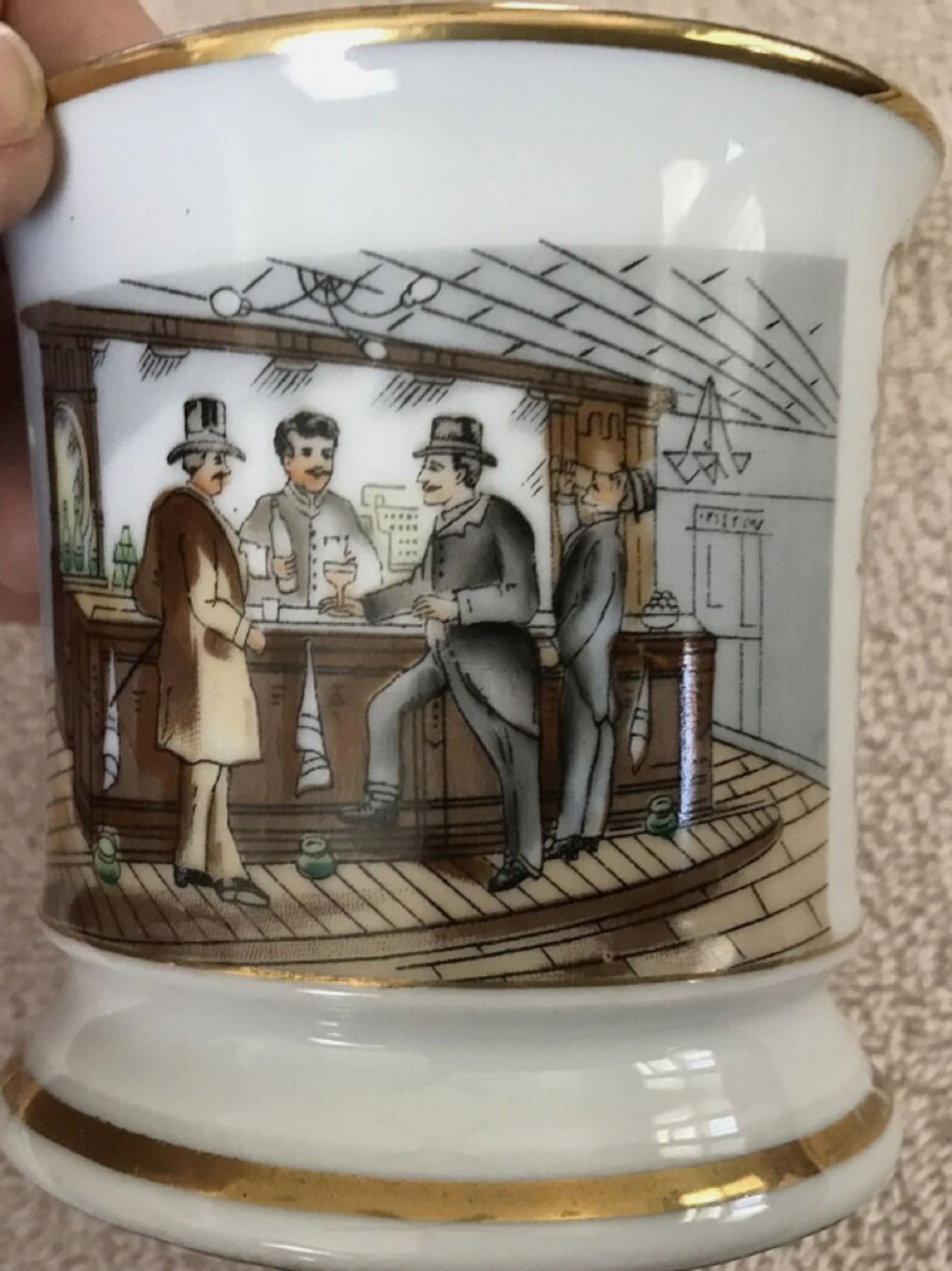 SHAVING MUG "BARTENDER IN BAR" Occupational Series (1 of 3)