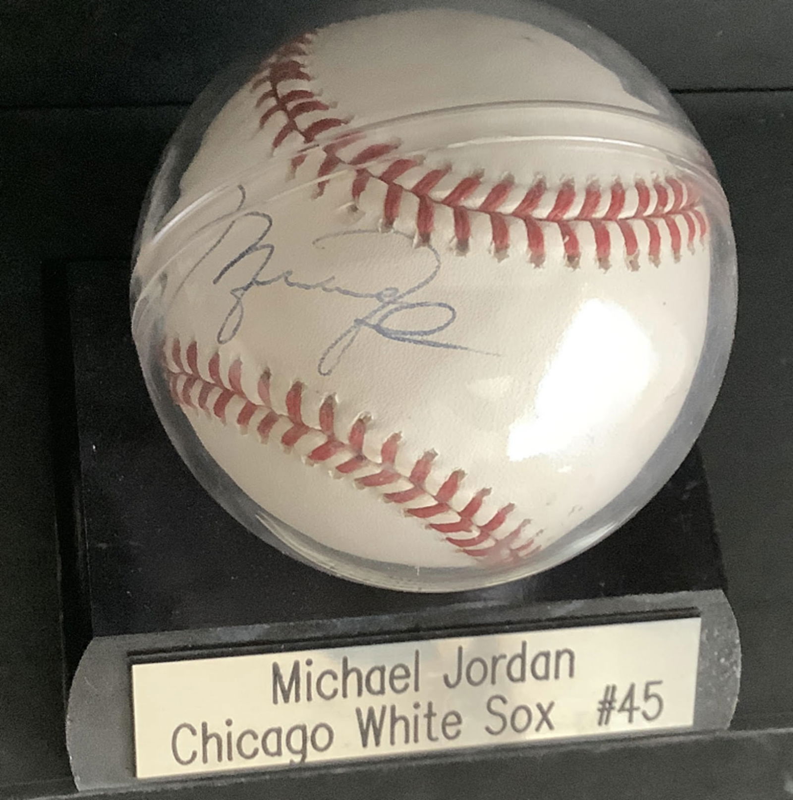Michael Jordan Signed Autographed Chicago White Sox Baseball #45 (1 of 5)