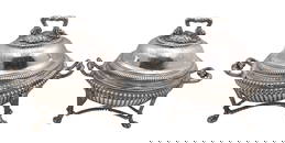 Pair of Paul Storr Sterling Silver 1809 Georgian Taureens / Covered Vegetables