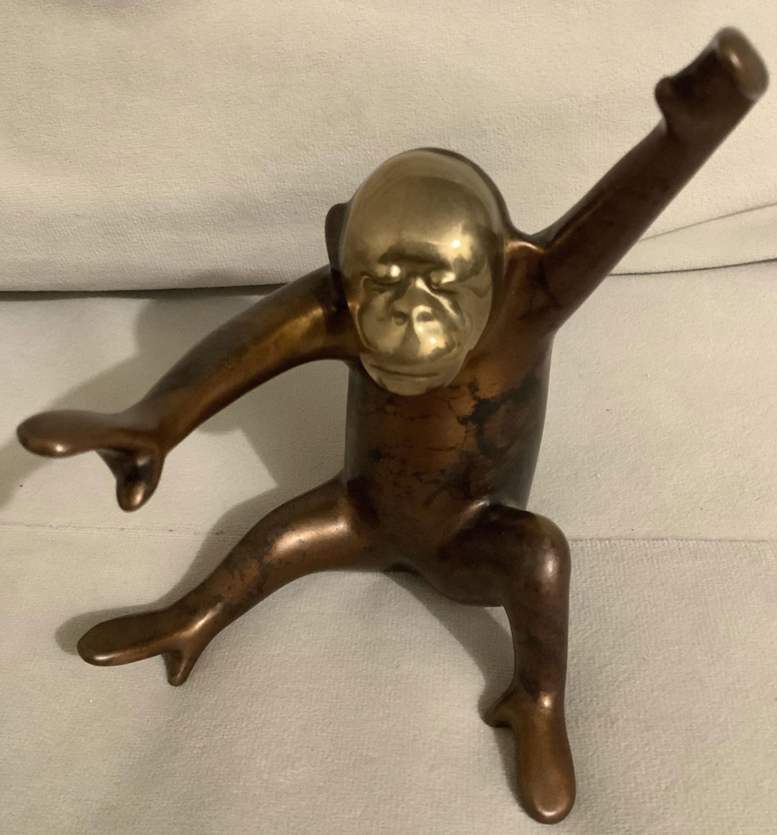 Loet Vanderveen Limited Edition Bronze  Baby Chimpanzee Sculpture Signed 26/750 (1 of 8)