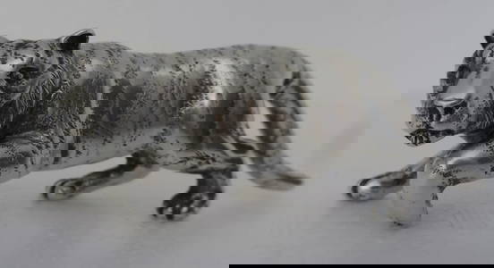 Buccellati Sterling Silver 925 Tiger Figurine Statue Made in Italy