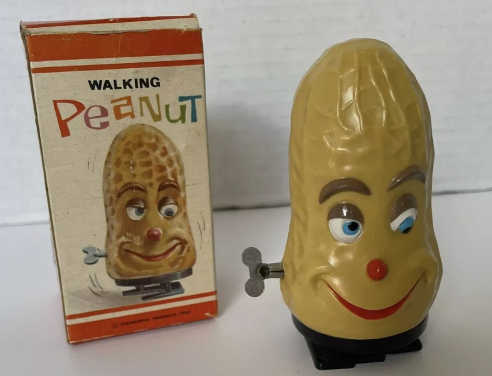 Franconia Walking Peanut Wind Up Toy With Original Box 1968 (1 of 6)