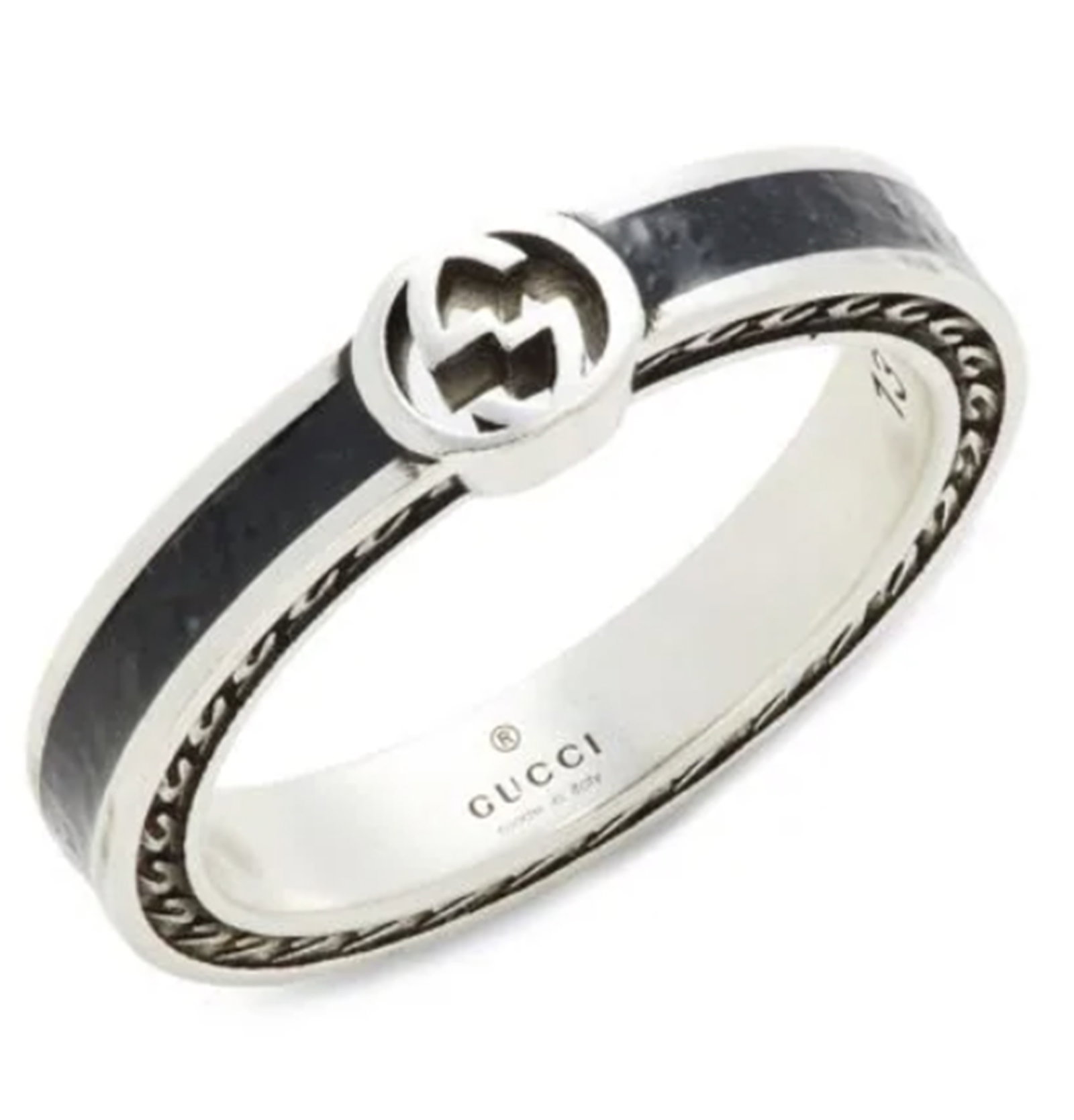 GUCCI Signed Sterling Silver Ring Made In Italy (1 of 6)