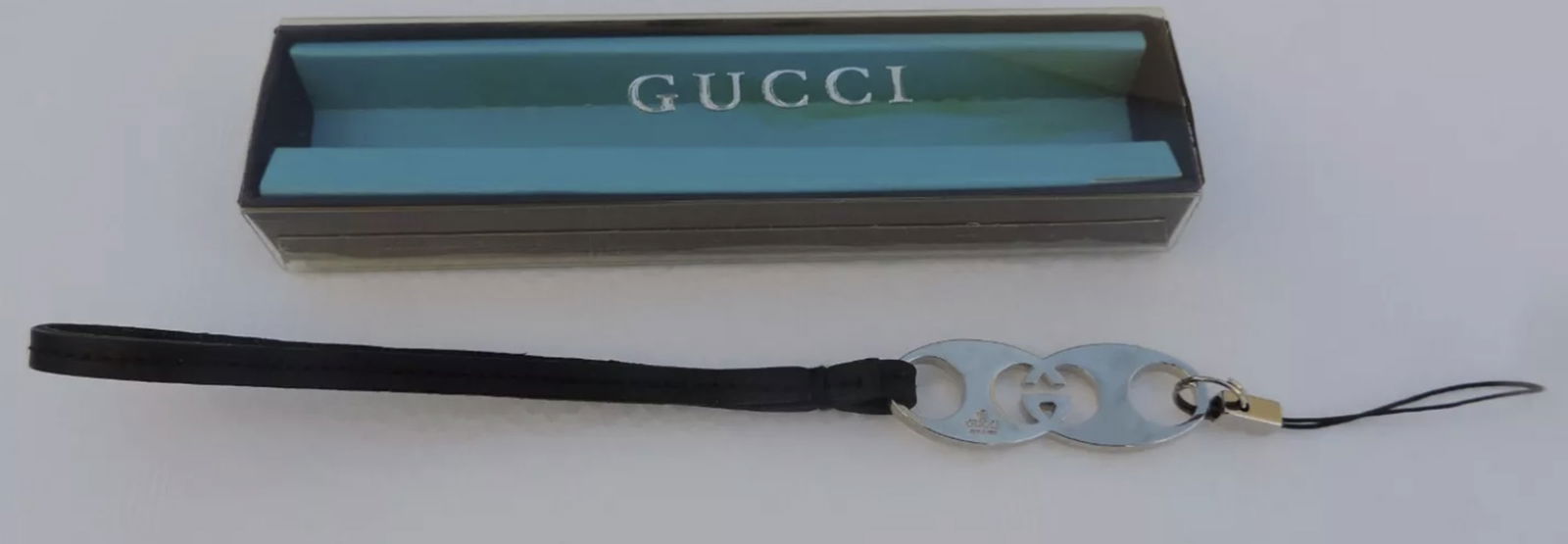 GUCCI Key chain  Smart phone Strap Lanyard Leather With original box (1 of 5)