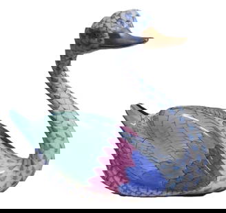 Herend Signed Fishnet Swan Figurine Made in Hungary: Herend Signed Fishnet Swan Figurine Made in Hungary Measures approx