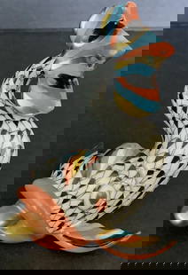 Herend Signed Black Fishnet Pattern Koi Fish With 24k Gold Accents: Herend Signed Black Fishnet Pattern Koi Fish With 24k Gold Accents3.5 inches high by 3 inches long