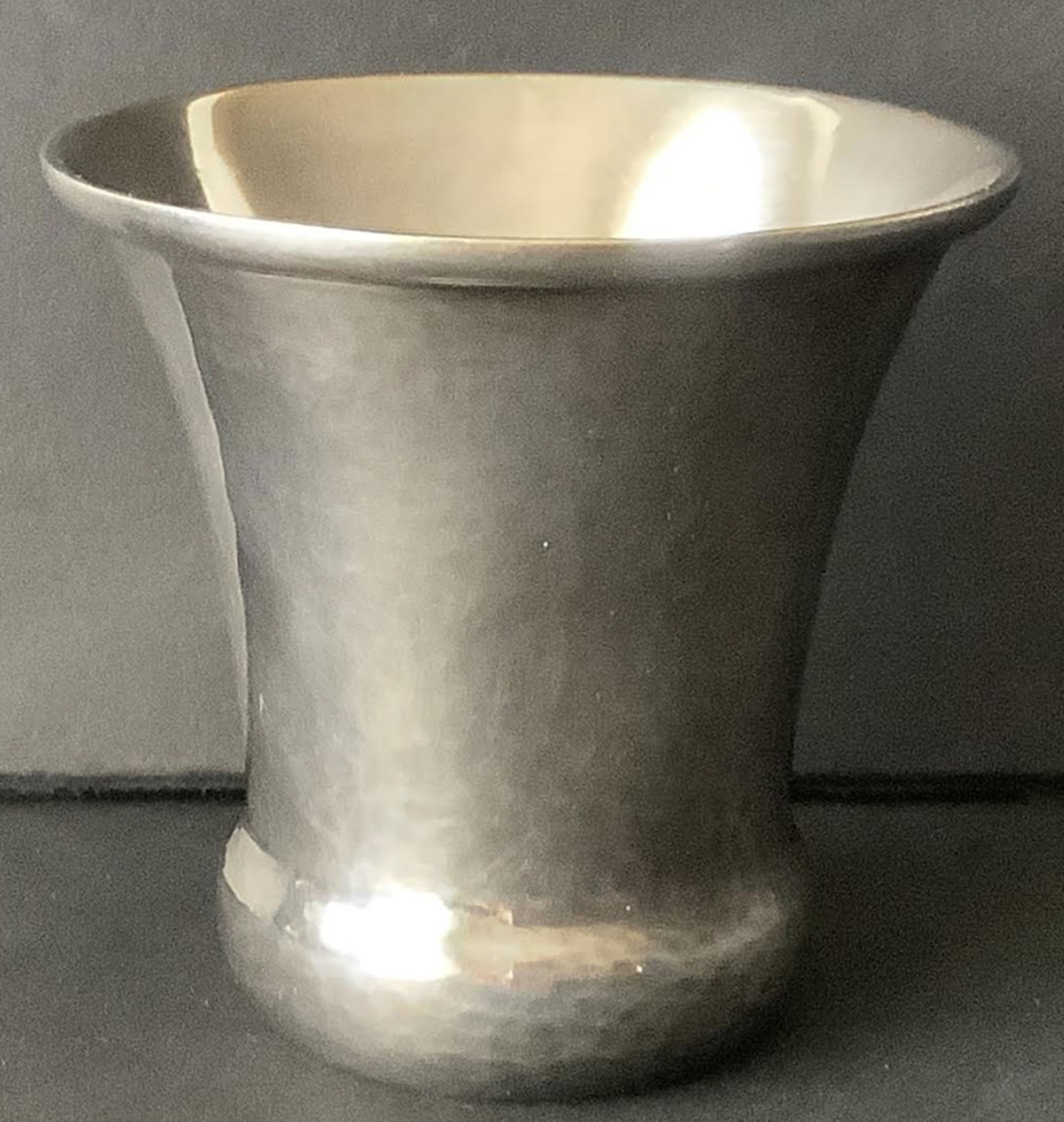 GEORG JENSEN Sterling Silver Cup Tumbler hammered finish no.391A (1 of 4)