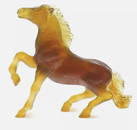 Daum Pate De Verre Signed Large Wild Horse Figurine With Orig Box and Papers