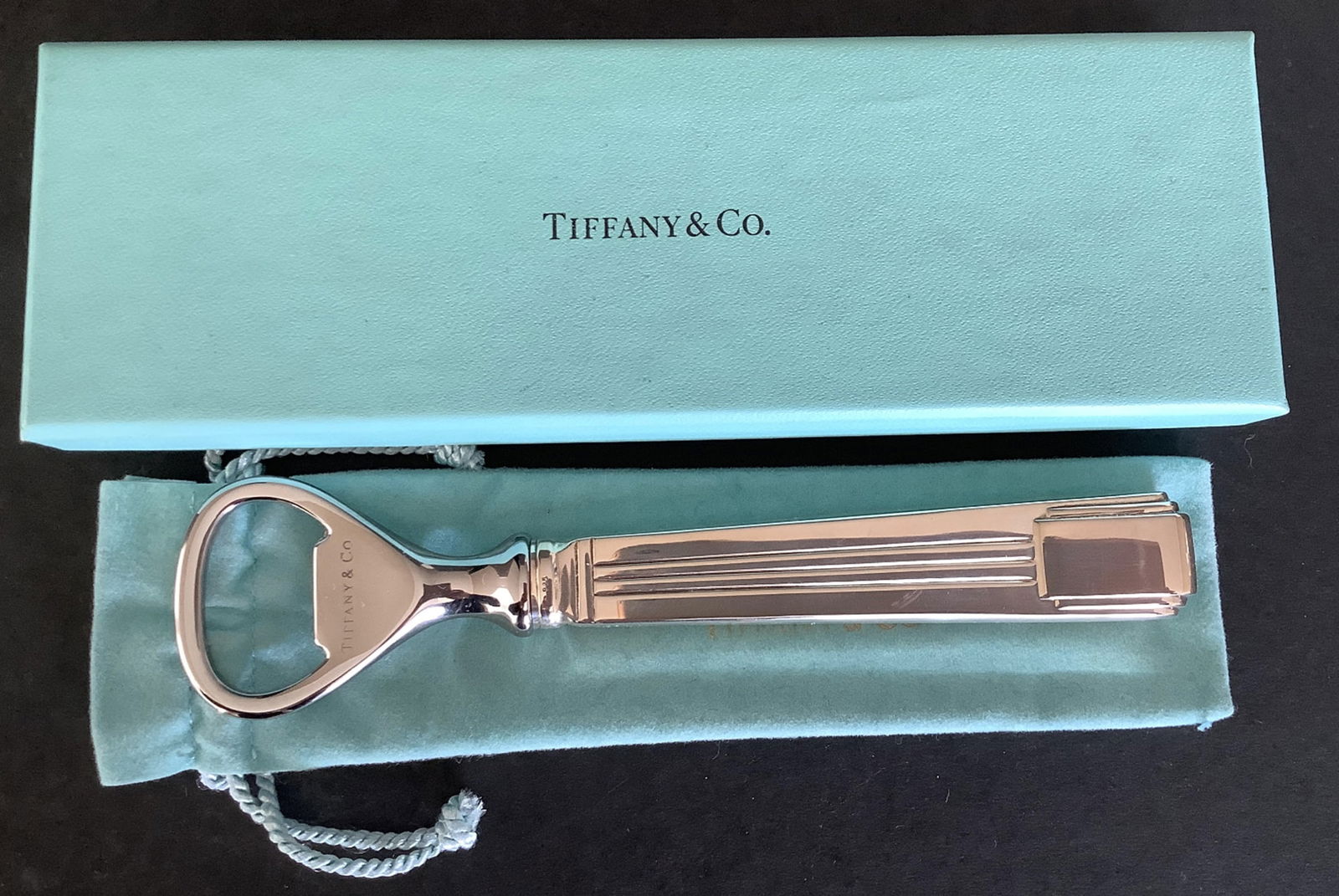 Tiffany & Co Sterling Silver Century Pattern Bottle Opener With Orig Box (1 of 5)