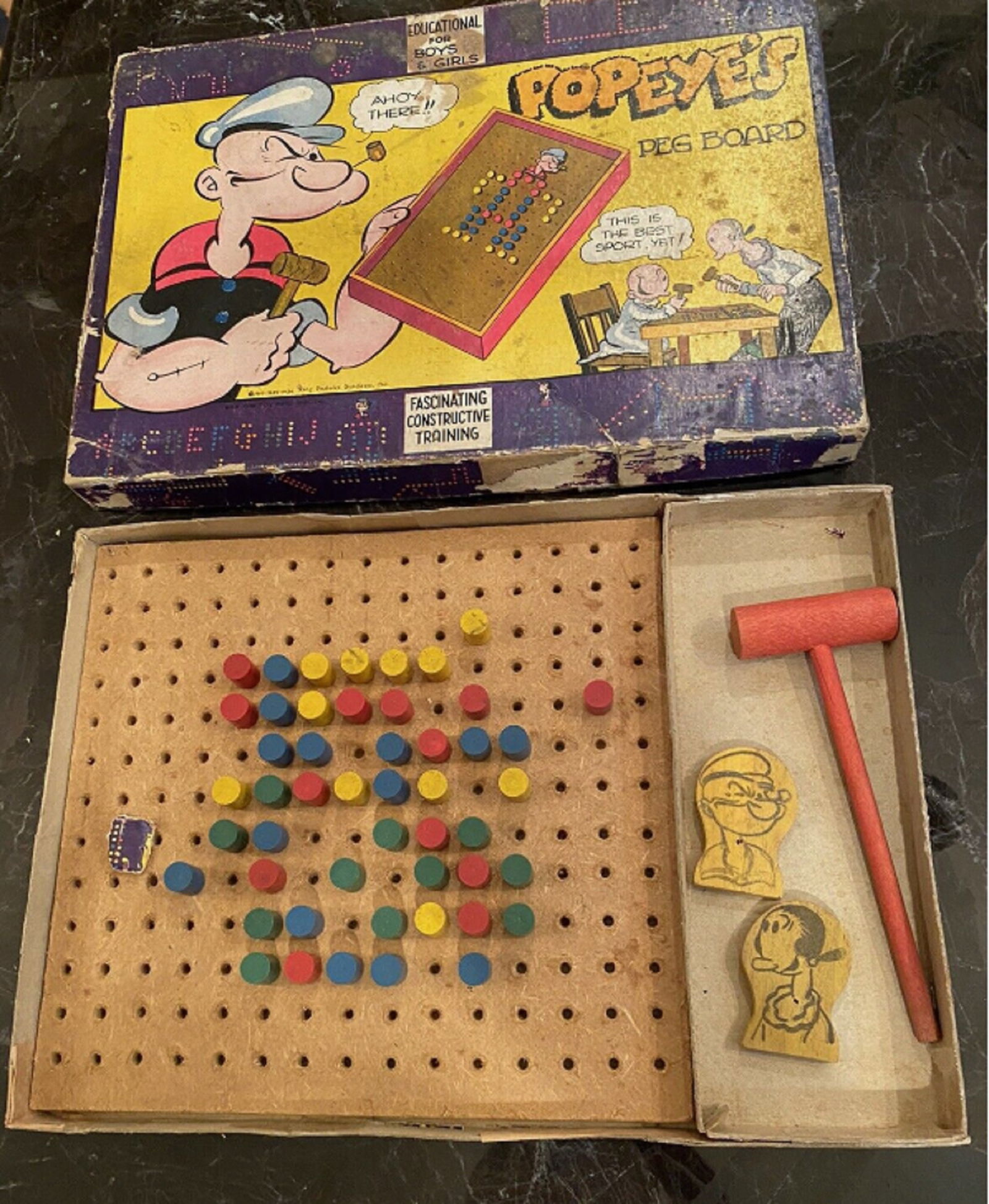 POPEYE’S PEG BOARD  KING FEATURES SYNDICATE  INC WITH BOX 1934 (1 of 8)