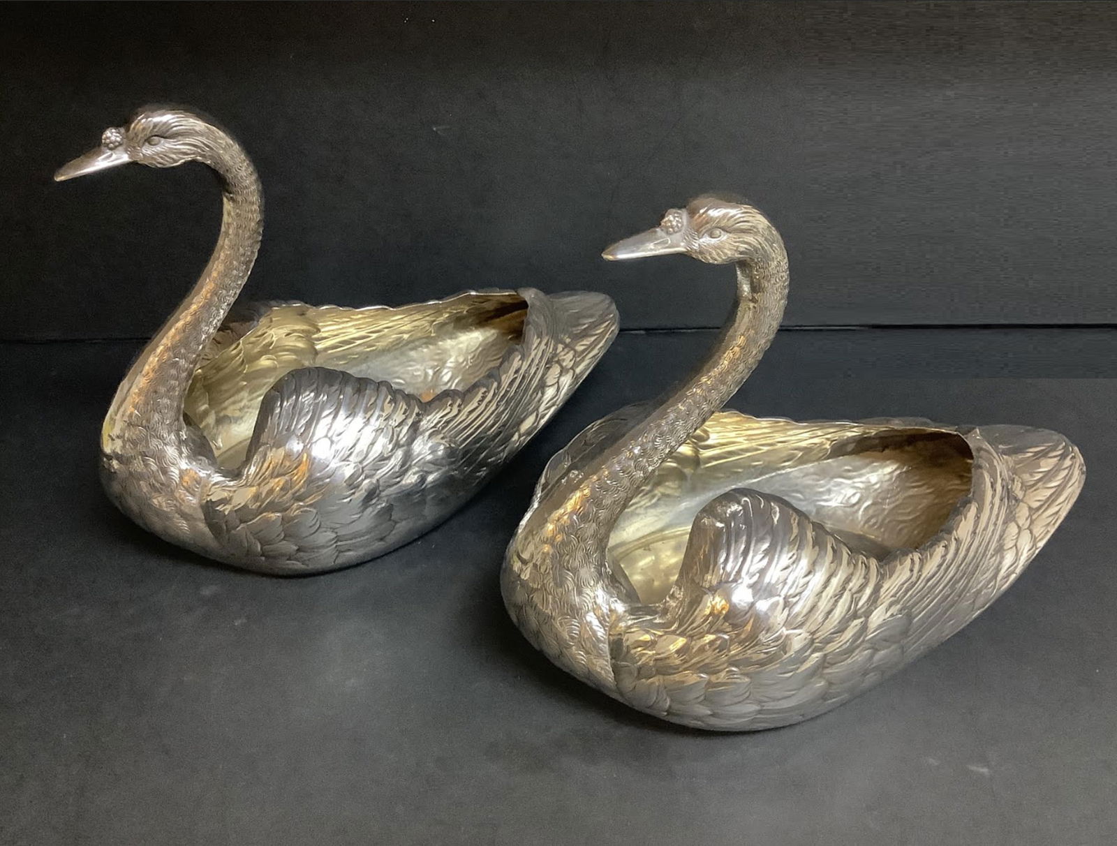 Gorham  Sterling Silver Pair Of Swans #33 RARE FIND! (1 of 11)