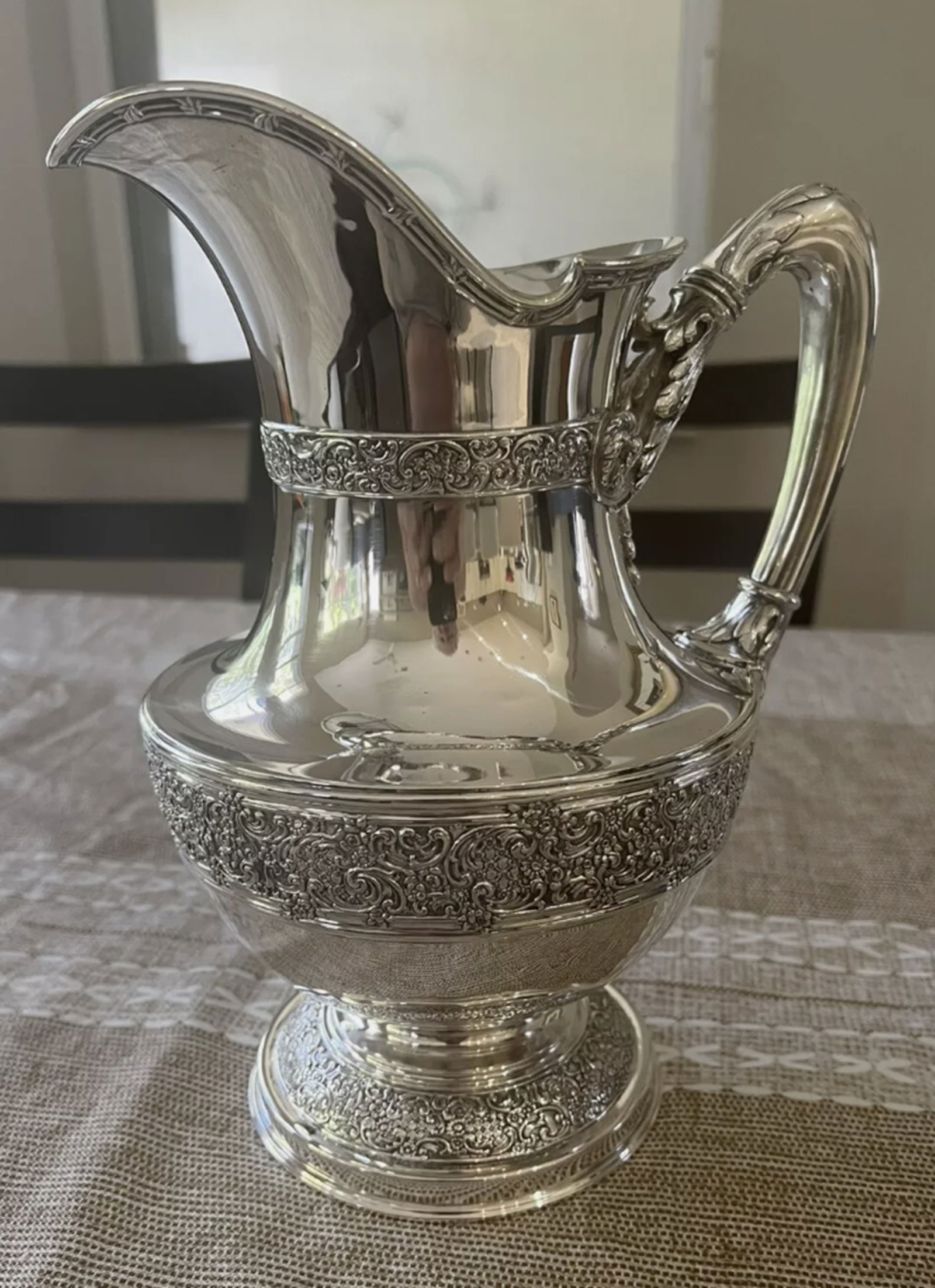 Tiffany & Co Sterling Silver Water Pitcher Over 36 Troy Oz (1 of 7)