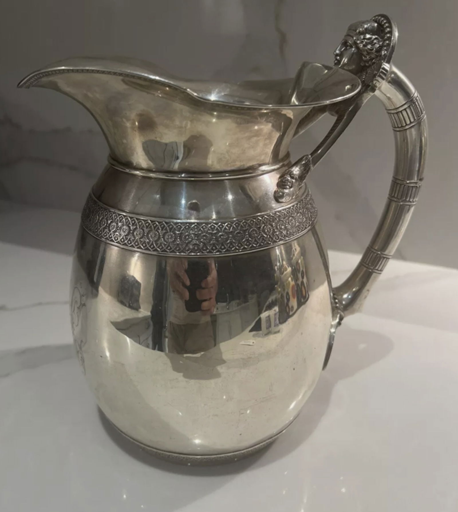 Tiffany & Co Sterling Silver Water Pitcher Over 34 Troy Oz (1 of 10)