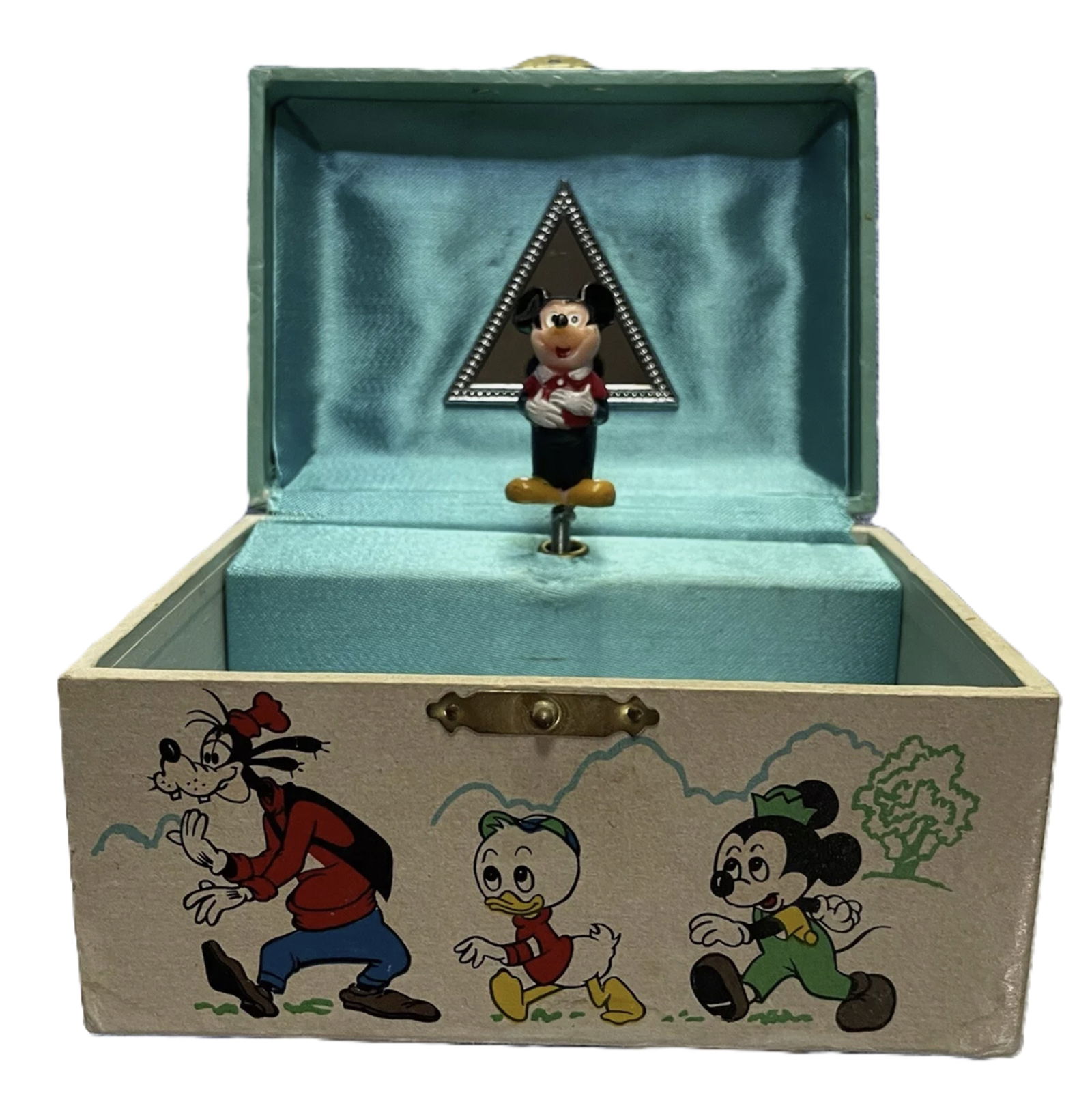 Walt Disney Mickey Mouse Musical Jewelry Box by Jaymar Works 1960 (1 of 8)