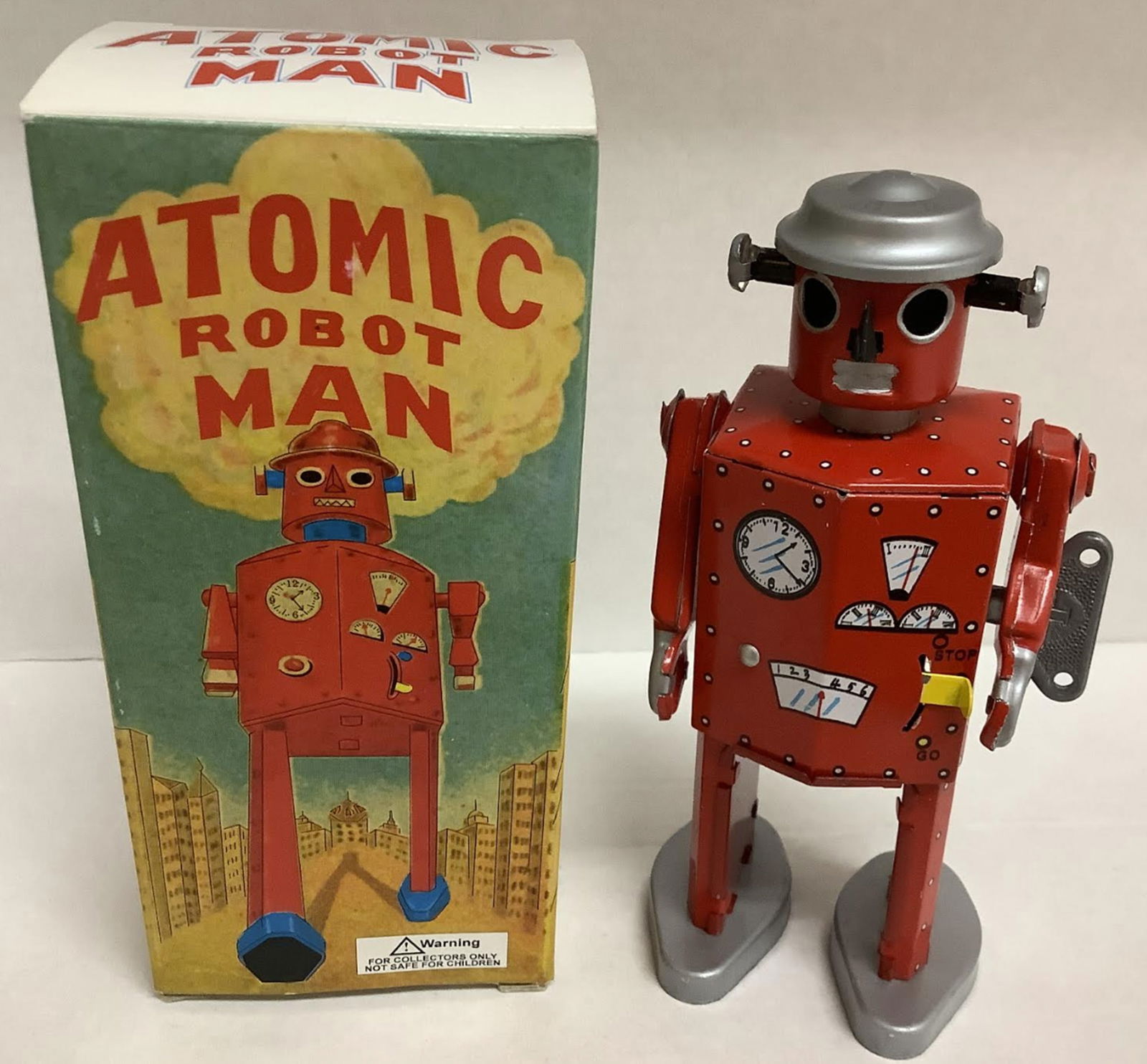 Atomic Robt Man Windup with orig box works! (1 of 6)
