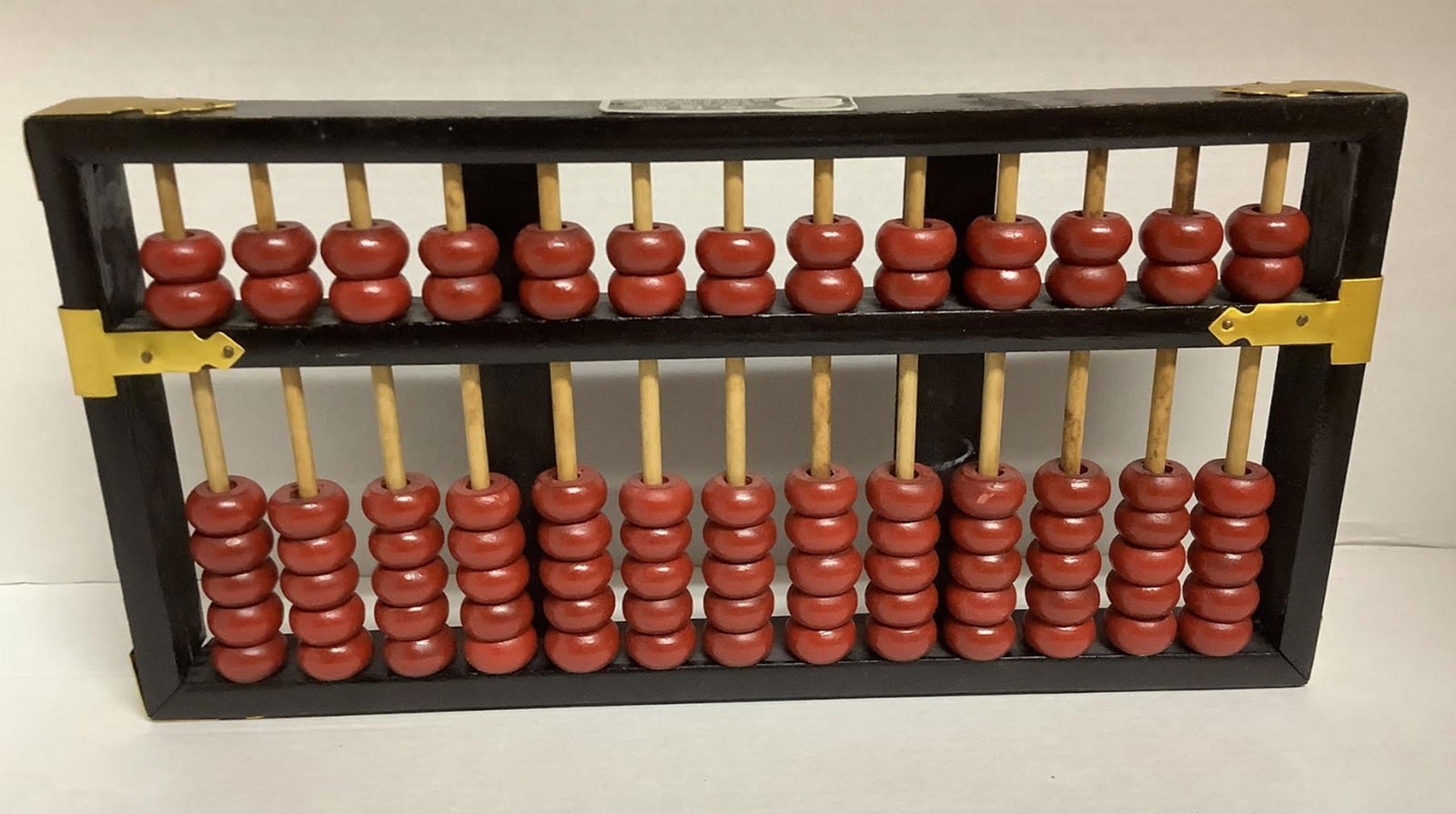 Lotus Flower Brand Abacus Peoples Republic Of China 13 Rows 91 Beads: Lotus Flower Brand Abacus Peoples Republic Of China 13 Rows 91 Beads Measures approx 10 x 5 inches