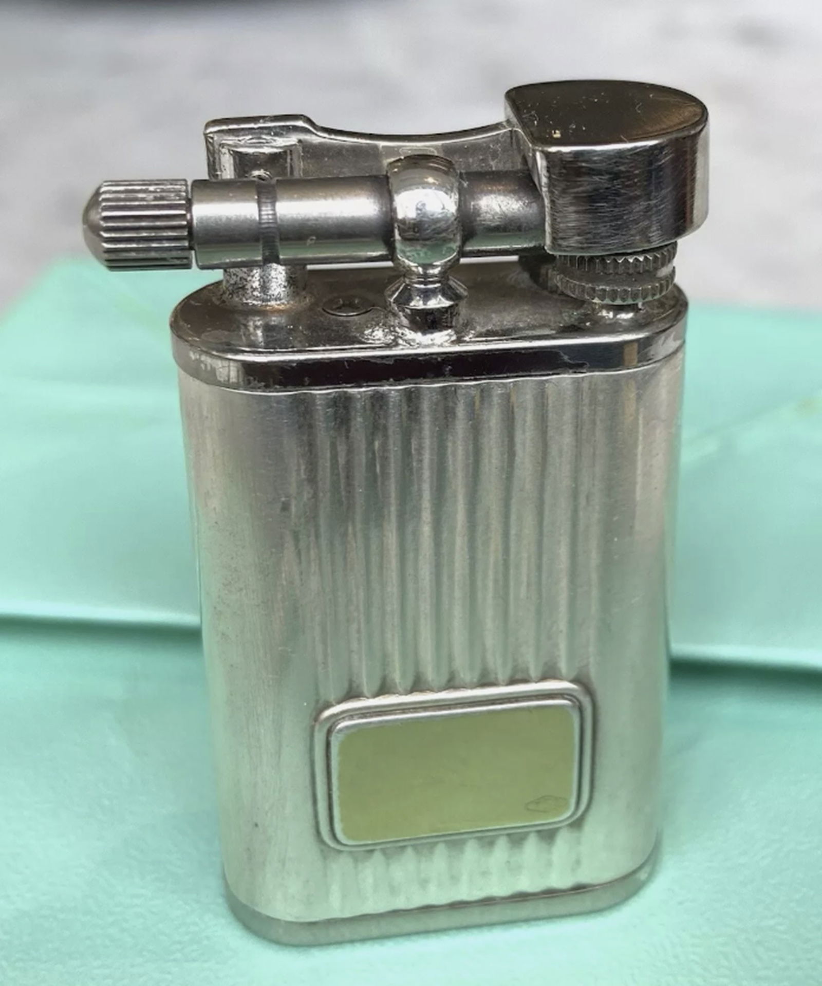 Tiffany & co Sterling Silver Lighter 18k Gold Center design Lighter With Box (1 of 6)