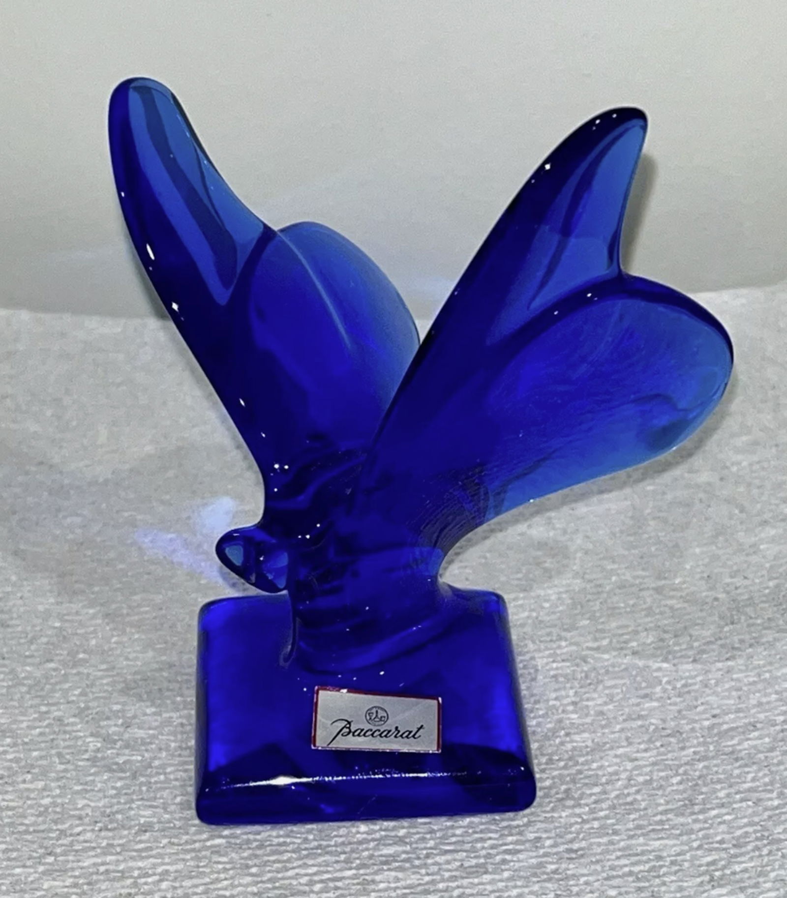 Baccarat Signed Crystal Butterfly Pedestal (1 of 6)