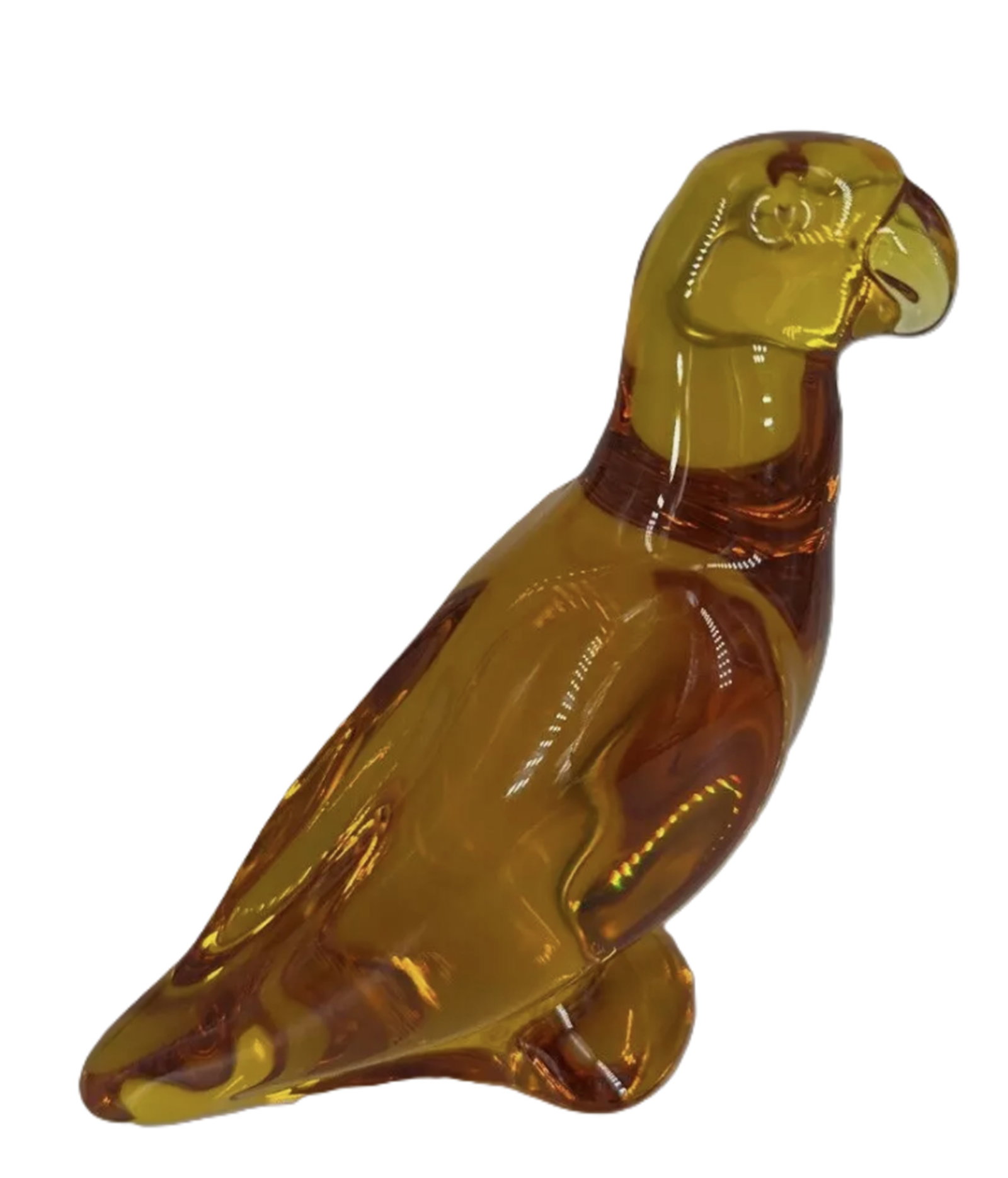 Baccarat Signed Parrot Made in France: Baccarat Signed Parrot Made in France Measures approx Approx, 4" H x 2.25" W x 2.25" D