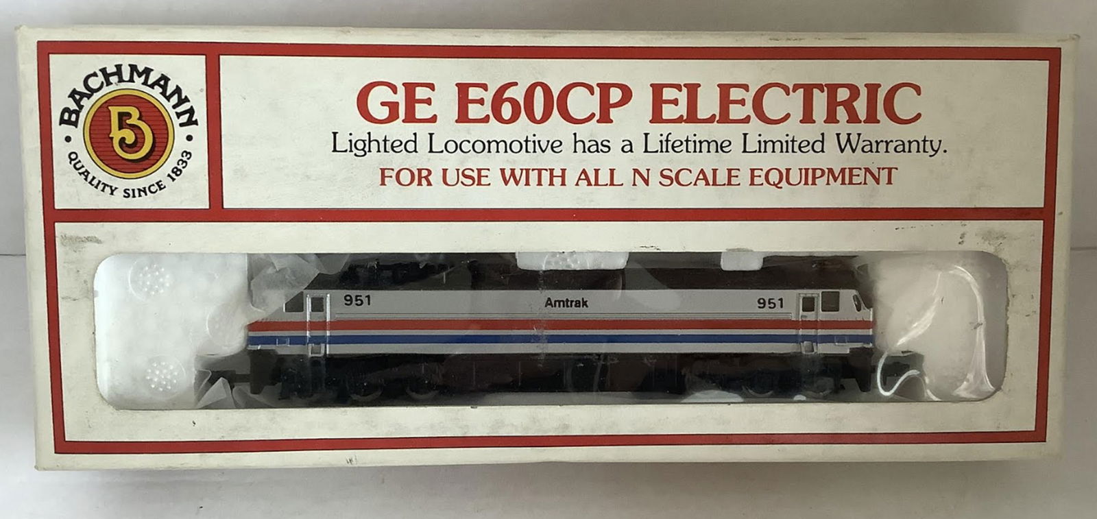 Bachmann GE60cp Electric Locomotive Amtrak Train N Scale 951 new in box (1 of 5)