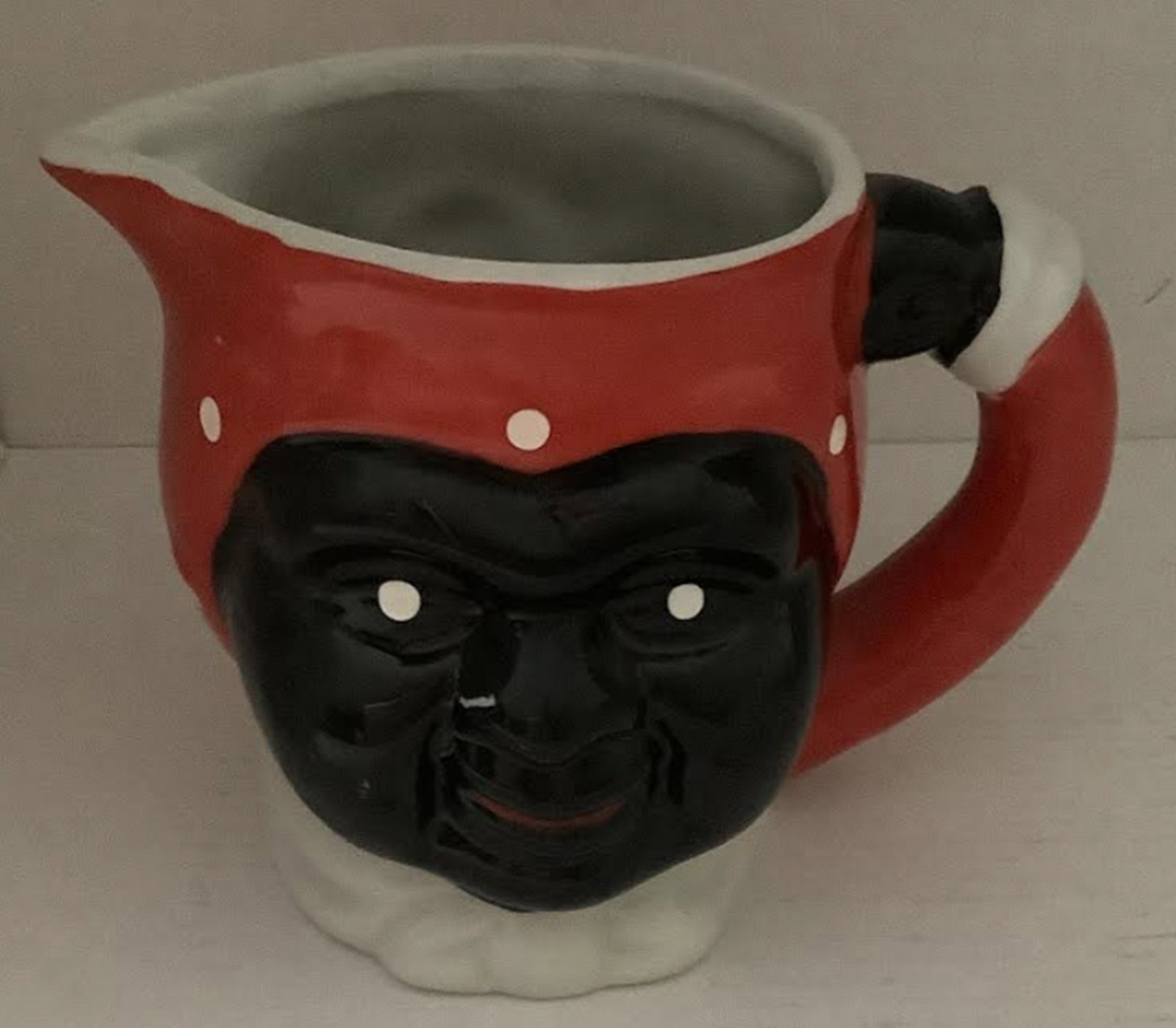 Black Americana Era Aunt Jemima Porcelain Cup Mug: Black Americana Era Aunt Jemima Porcelain Cup Mug. Measures approx 3.25 inches tall by5.25 inches wide