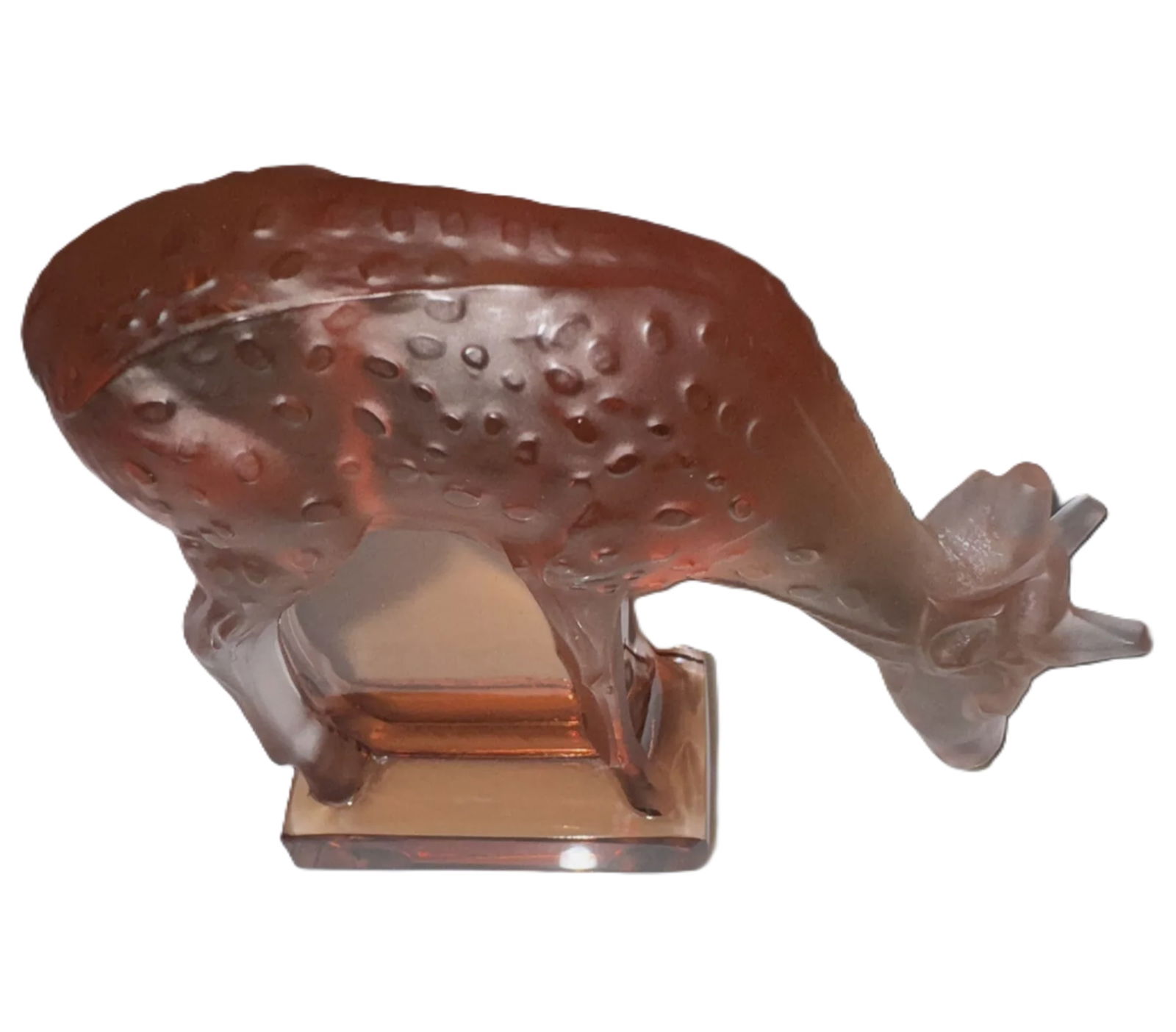 Lalique Signed Crystal Deer Made in France (1 of 6)