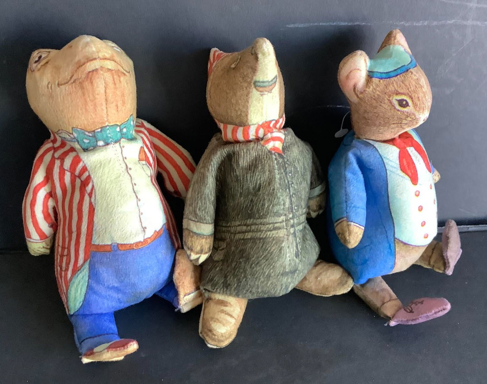 Toy Works Bean Bag Plush Wind in the Willow Mr. Badger 1981 Lot of 3 (1 of 5)