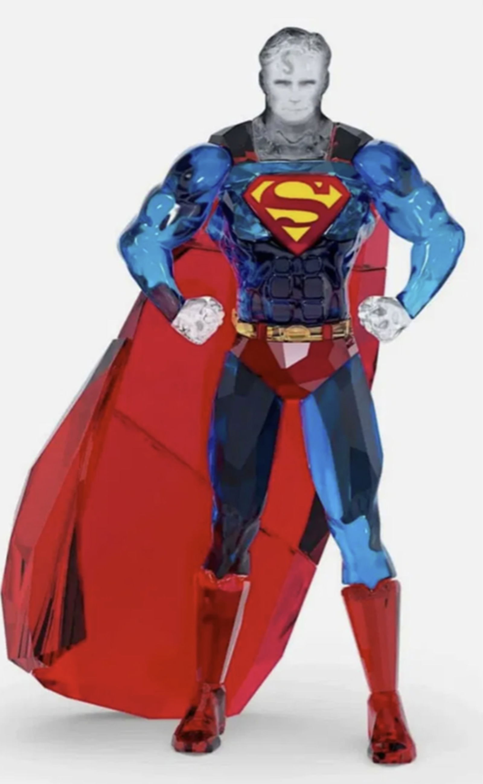 Swarovski Signed Crystal Marvel DC Comics SUPER MAN Figurine With Box (1 of 5)