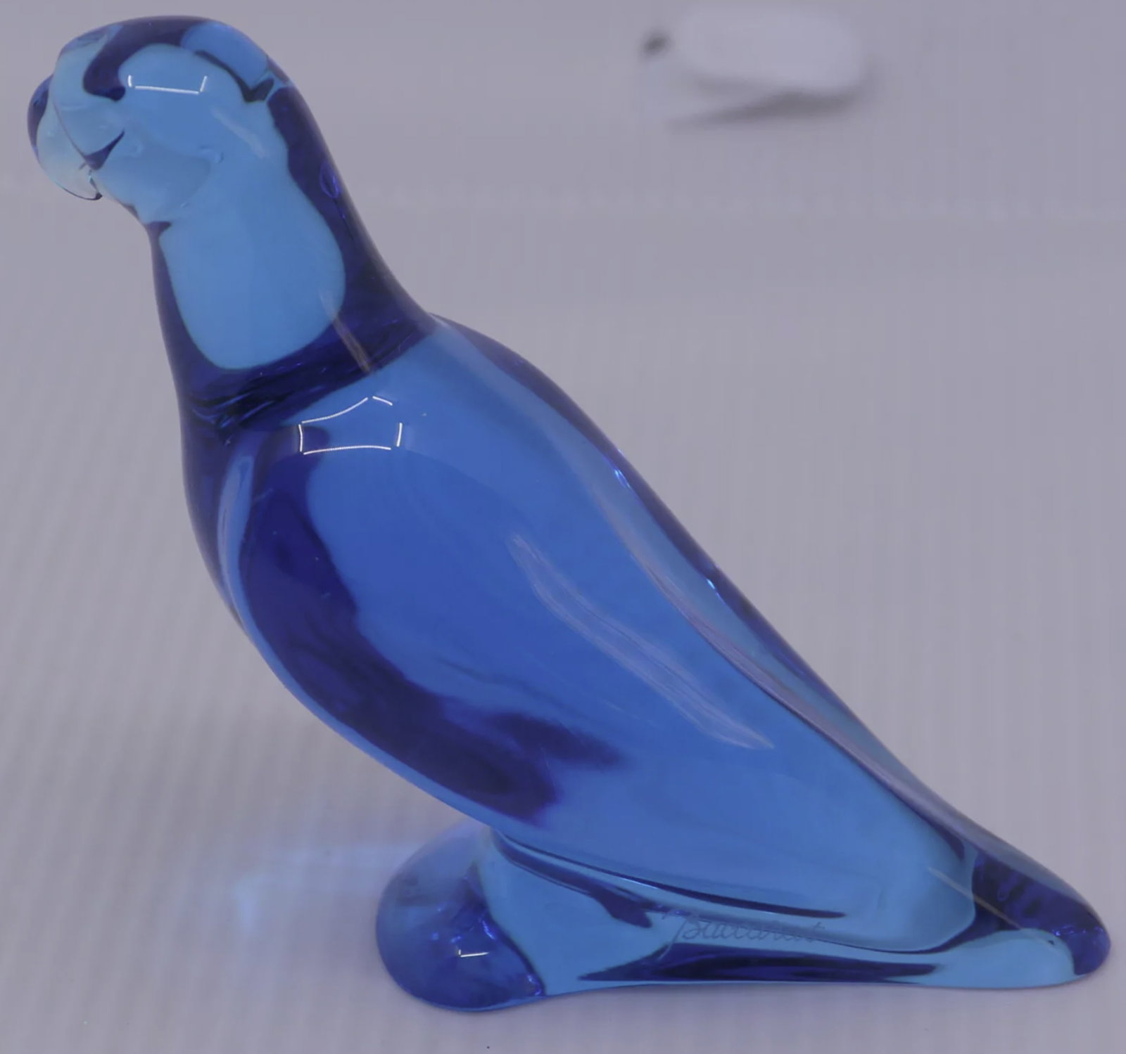 Baccarat Signed Parrot Figurine Made In France: Baccarat Signed Parrot Figurine Made In France. Measures approx no chips or cracks