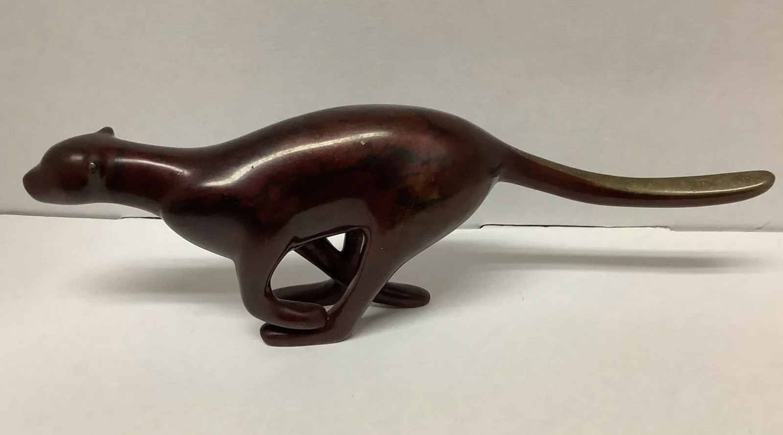 Loet Vanderveen Limited Edition 036/2500  Bronze Cheetah Burgundy Black Figurine Statuette Sculpture (1 of 8)