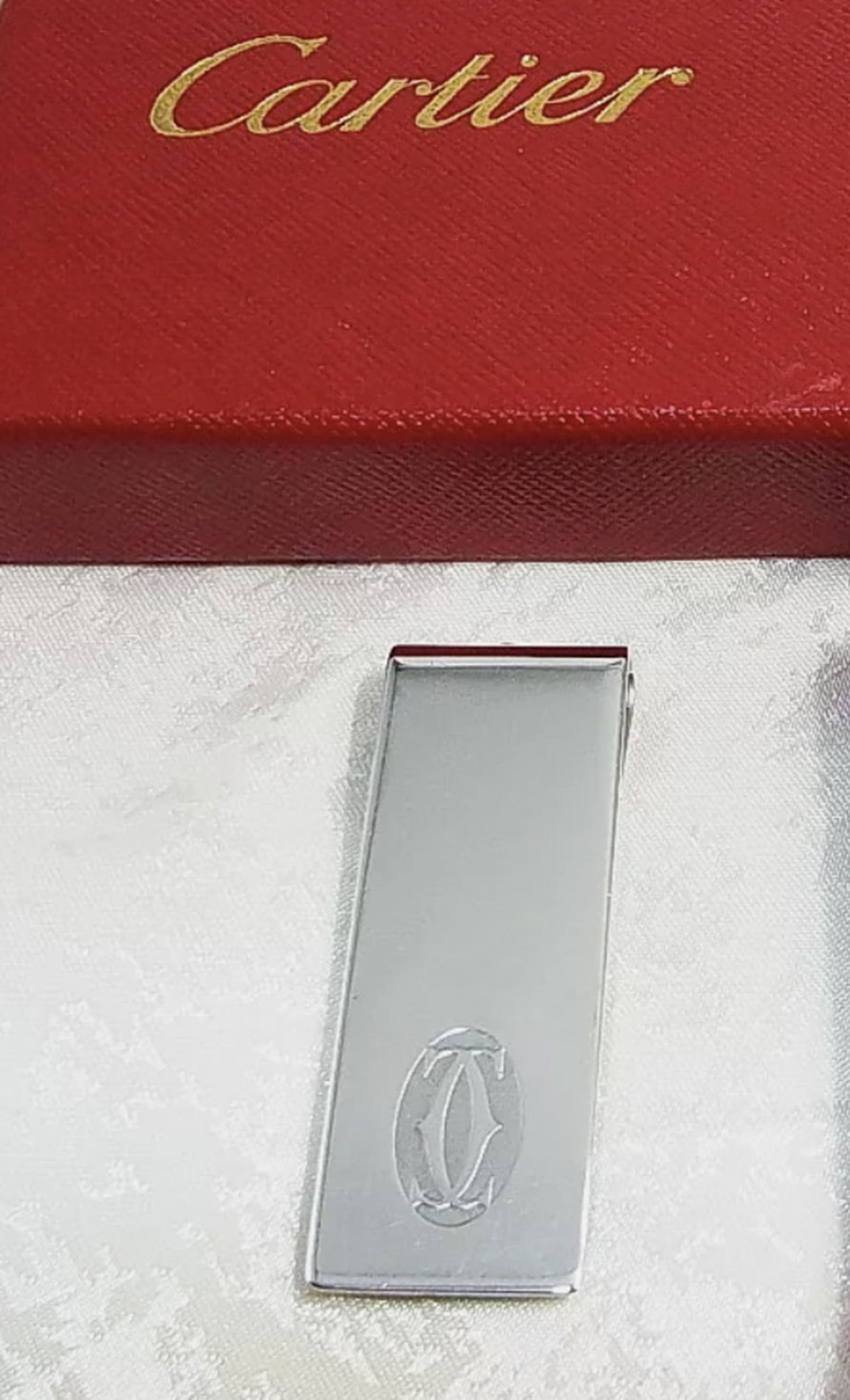 Cartier Sterling Silver Money Clip In Orig Box (1 of 6)