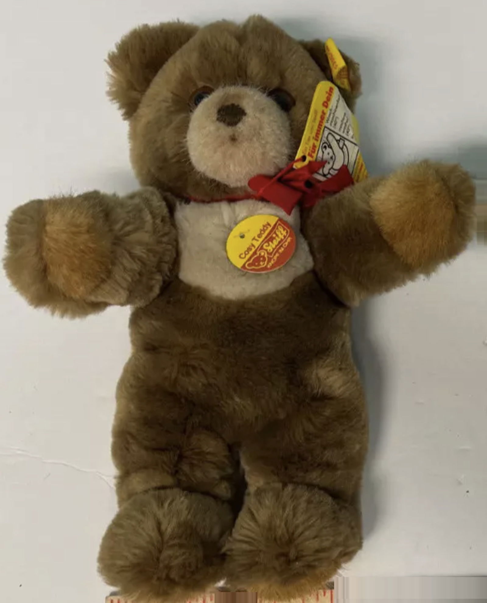 Steiff Stuffed Teddy Bear 10" Tall (1 of 5)