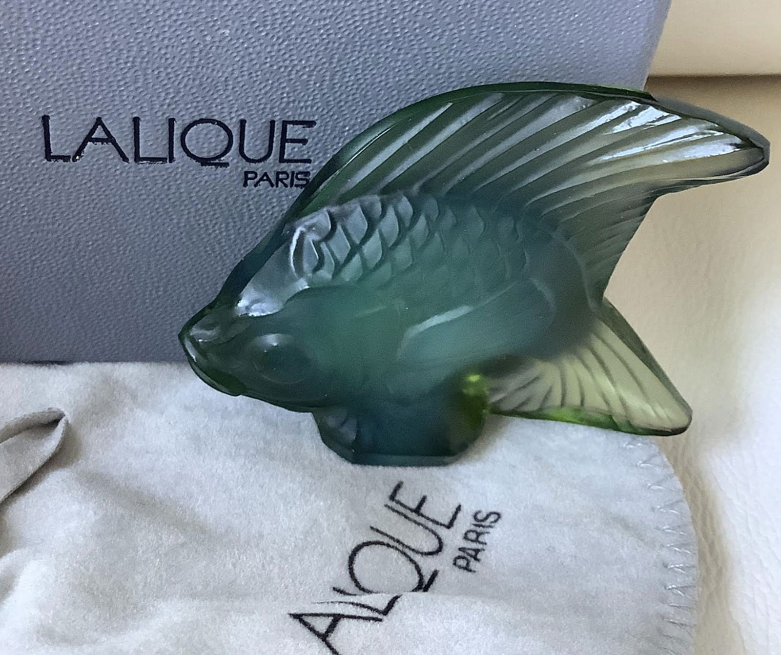Lalique SIGNED Crystal  Fish With Box Made in France (1 of 5)