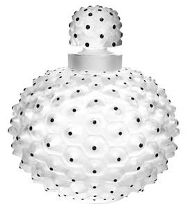 Lalique Singed Crystal Cactus Perfume Bottle: Lalique Singed Crystal Cactus Perfume Bottle. Still has the sticker on its bottom. measures 4 inches tall and approximately 3.5 inches diameter. There is no damage to this piece and everything is in