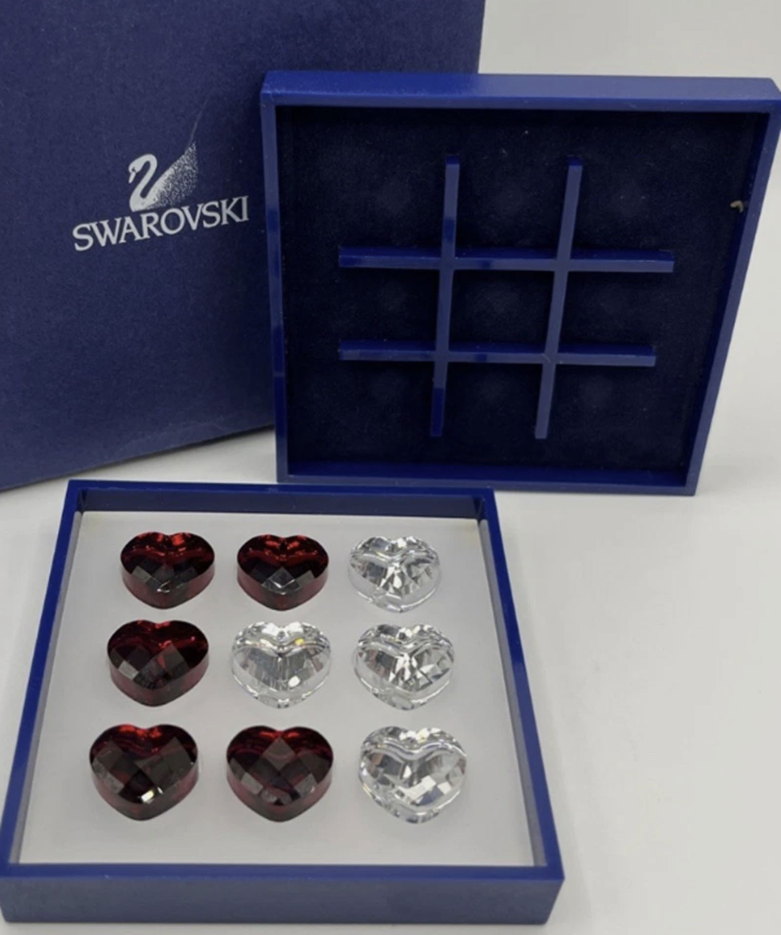 Swarovski Signed Crystal Tic Tac Toe Game In Orig Box (1 of 4)