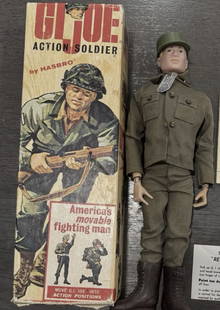 Gi joe Action Soldier Hasbro No. 7500 In Orig Box Blonde Original 1964: Gi joe Action Soldier No. 7500 In Orig Box Blonde Original 1964. Measures approx 12 inches tall