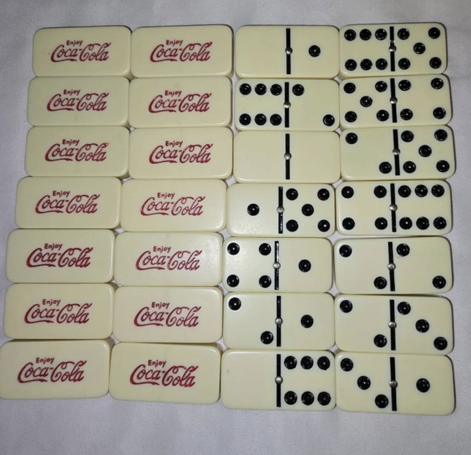 Cocoa Cola Double Six Dominoes Game Set With Box 24 pcs (1 of 2)