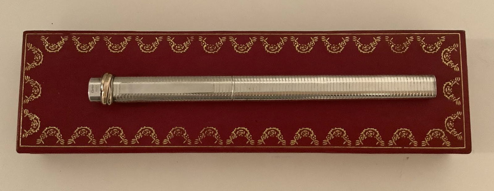 Cartier Sterling Silver Must de Cartier Trinity Rollerball Pen With Original Box (1 of 5)
