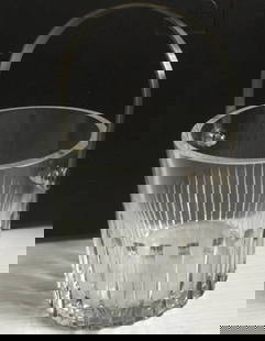 Baccarat Signed Crystal Ice Bucket Made in France: Baccarat Signed Crystal Ice Bucket Made in France. Baccarat Crystal ROTARY 1981-2016 Ice Bucket 5" Made in FranceThe crystal part is in excellent condition with minimal signs of use. Teh end Caps have