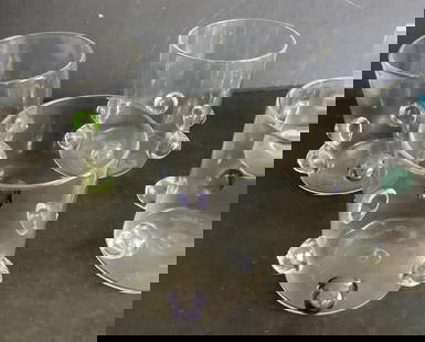 Salviati Signed Drinking Glasses Made in Italy 6: Salviati Signed Drinking Glasses Made in Italy 6 Measures approx 3 inches till by 2 inches wide